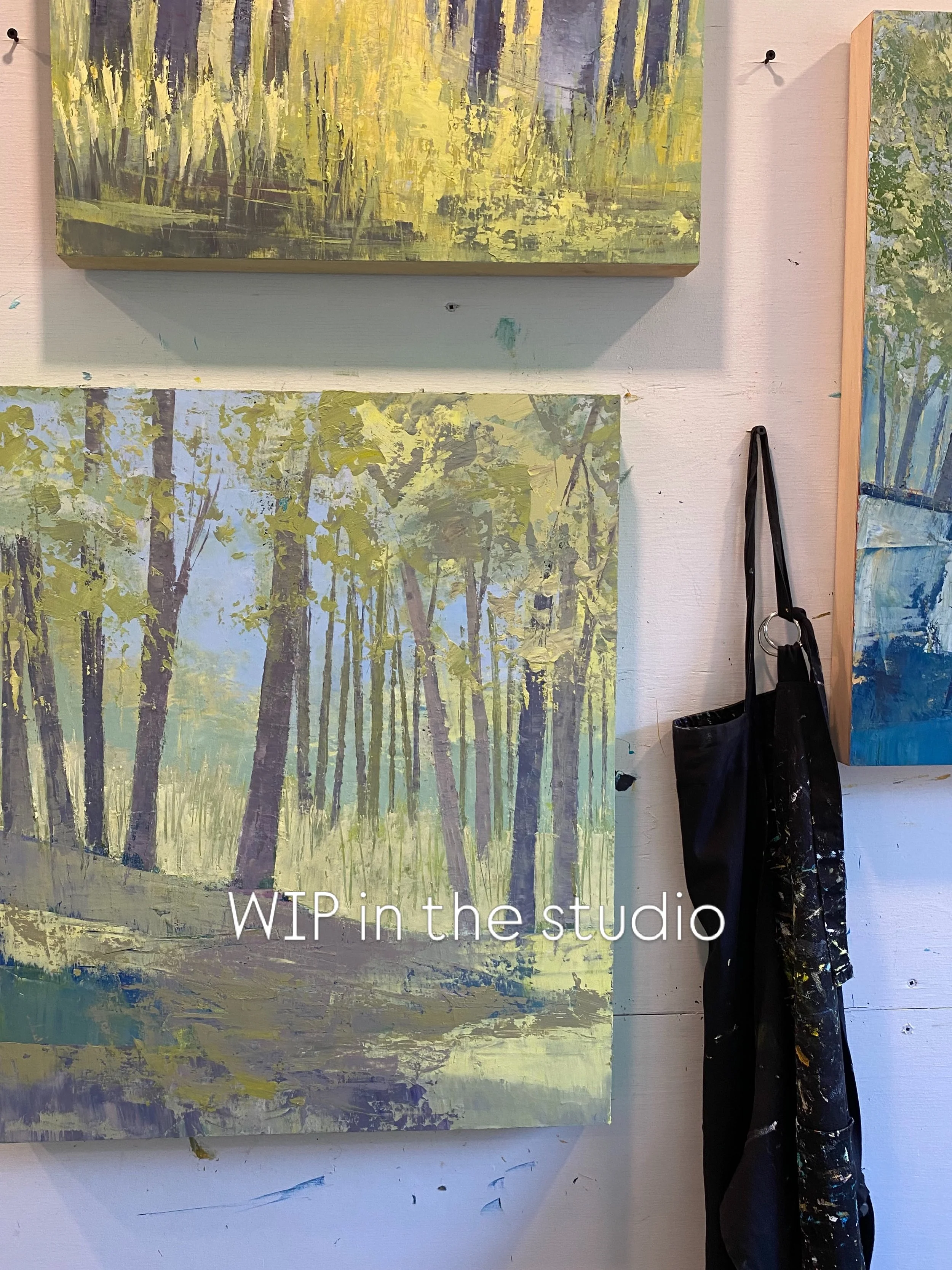 Enjoying a quieter period to spend more time in the studio these days. WIP coming along nicely. 

#artworkinprogress #studioinview #ontarioartist