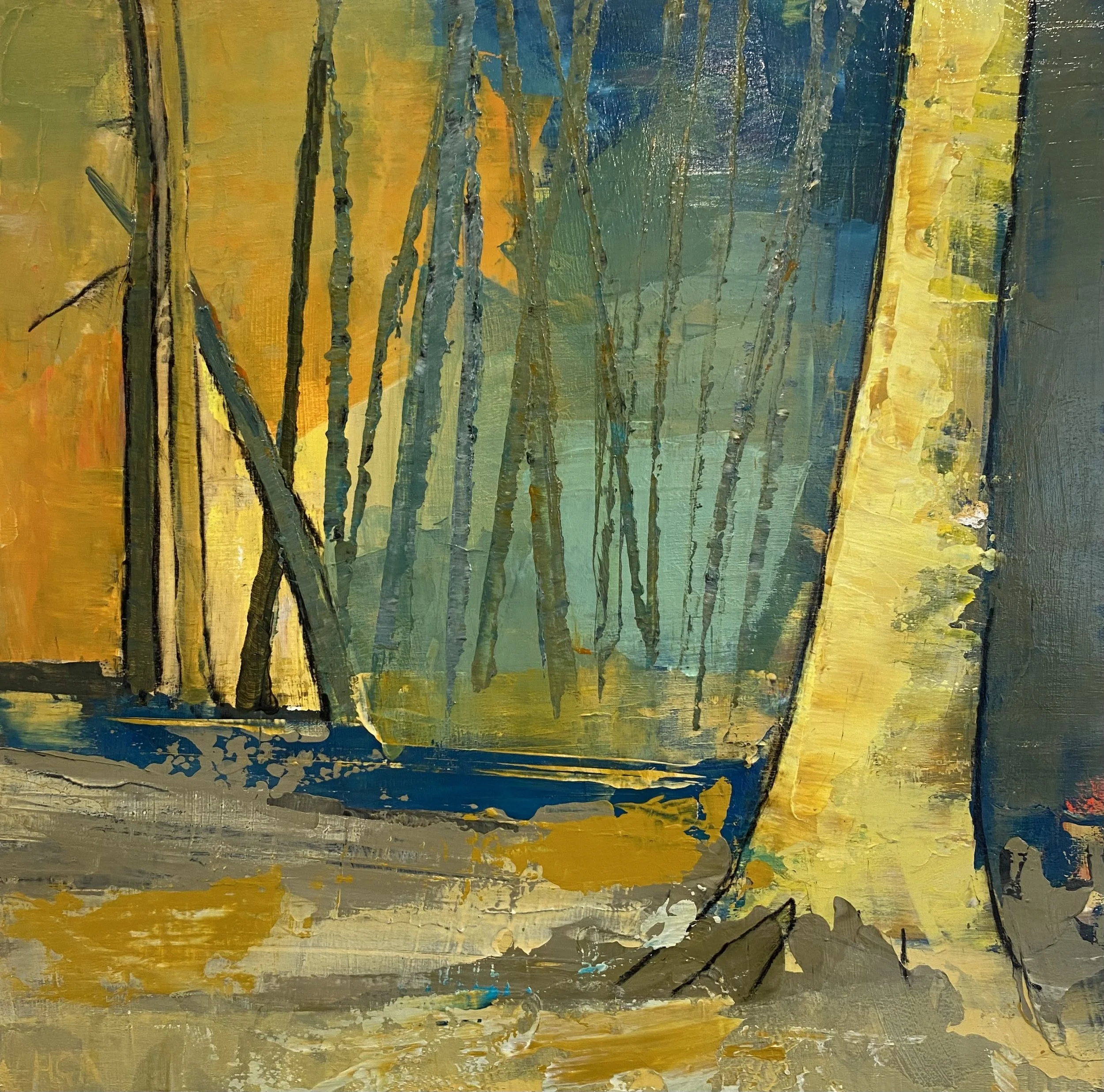 So amazing to be here  | 12" x 12"  | SOLD