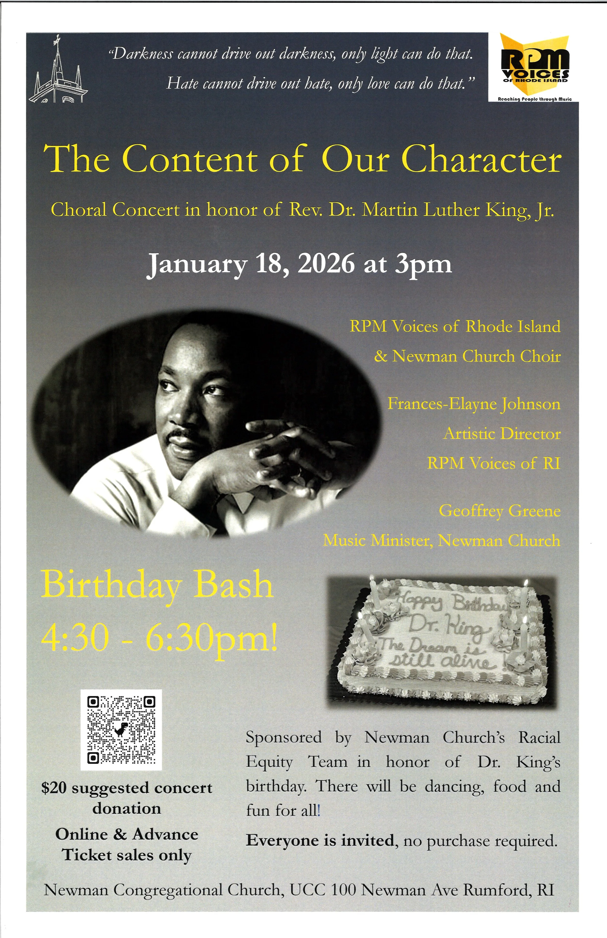 Choral Concert in Honor of Rev. Dr. Martin Luther King, Jr.