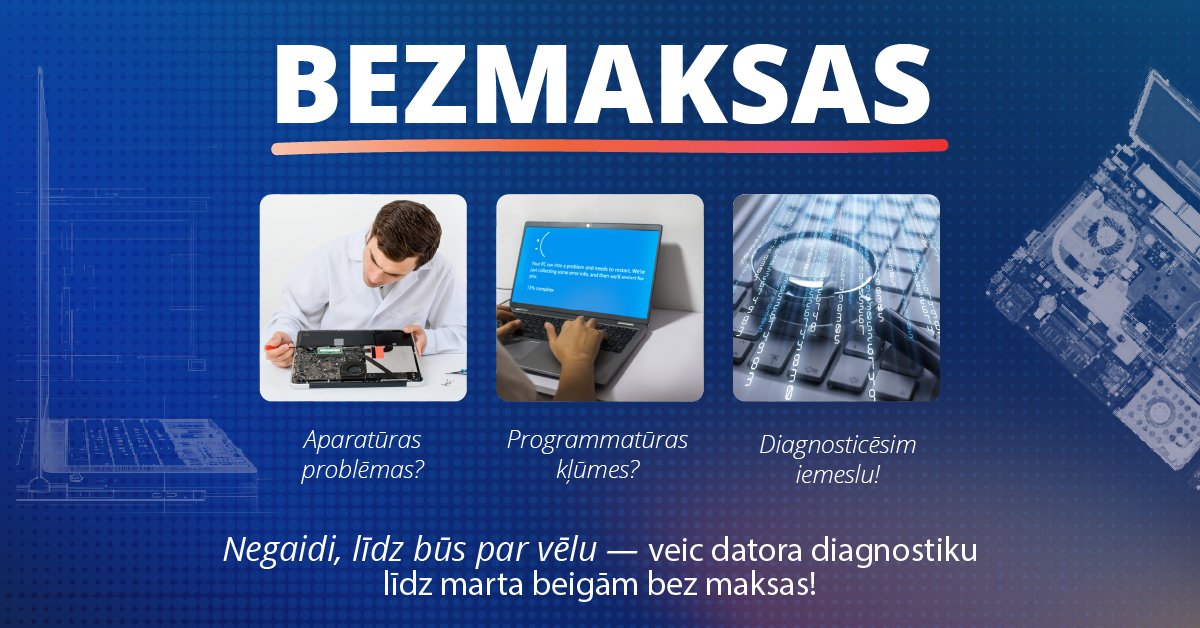 Social media ad for a free PC diagnostics campaign