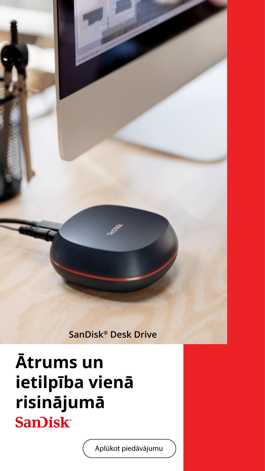 Social media story for SanDisk campaign