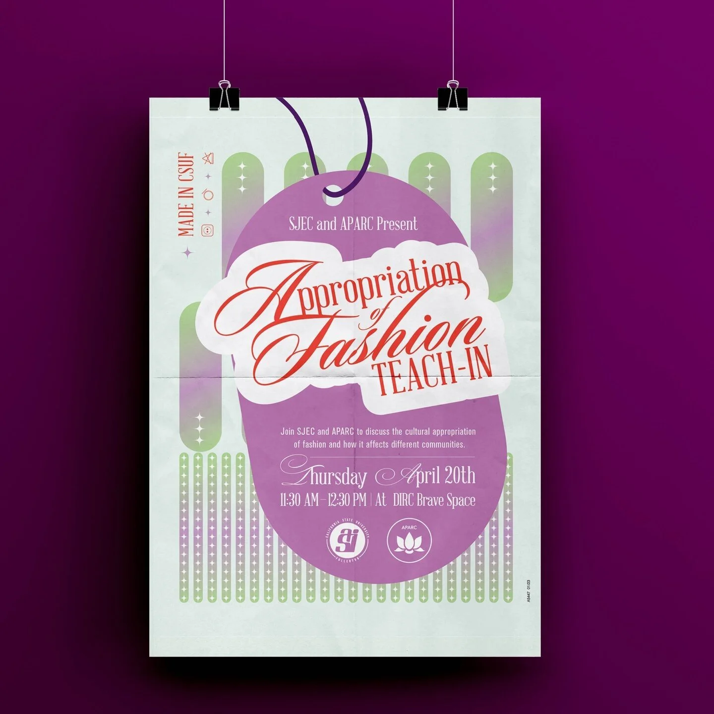 Design for fashion teach-in event 😗
#graphicdesign#illustration#posterdesign#earthmonth#csuf#csufcota