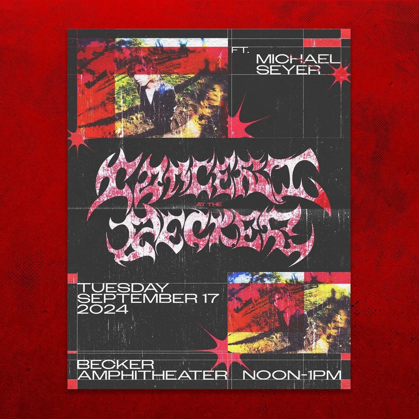 The Last Poster for Concert at the Becker ft. Michael Seyer

I&rsquo;m definitely running low on caption ideas for this one! 😂 This poster was all about experimenting and stepping outside of Michael&rsquo;s usual style. I just wanted to play around 