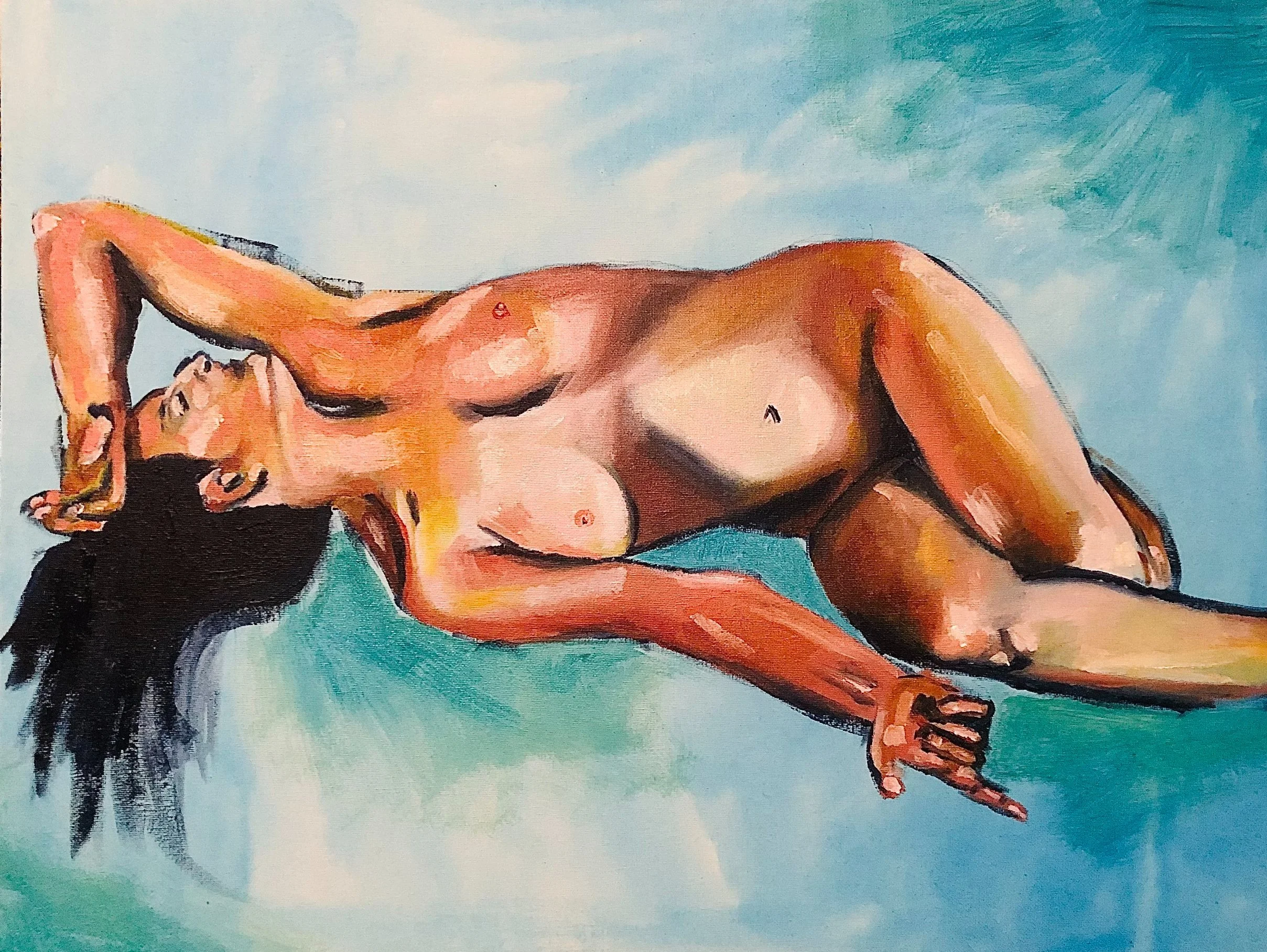 Female Nude 
Acrylic on Canvas 2023