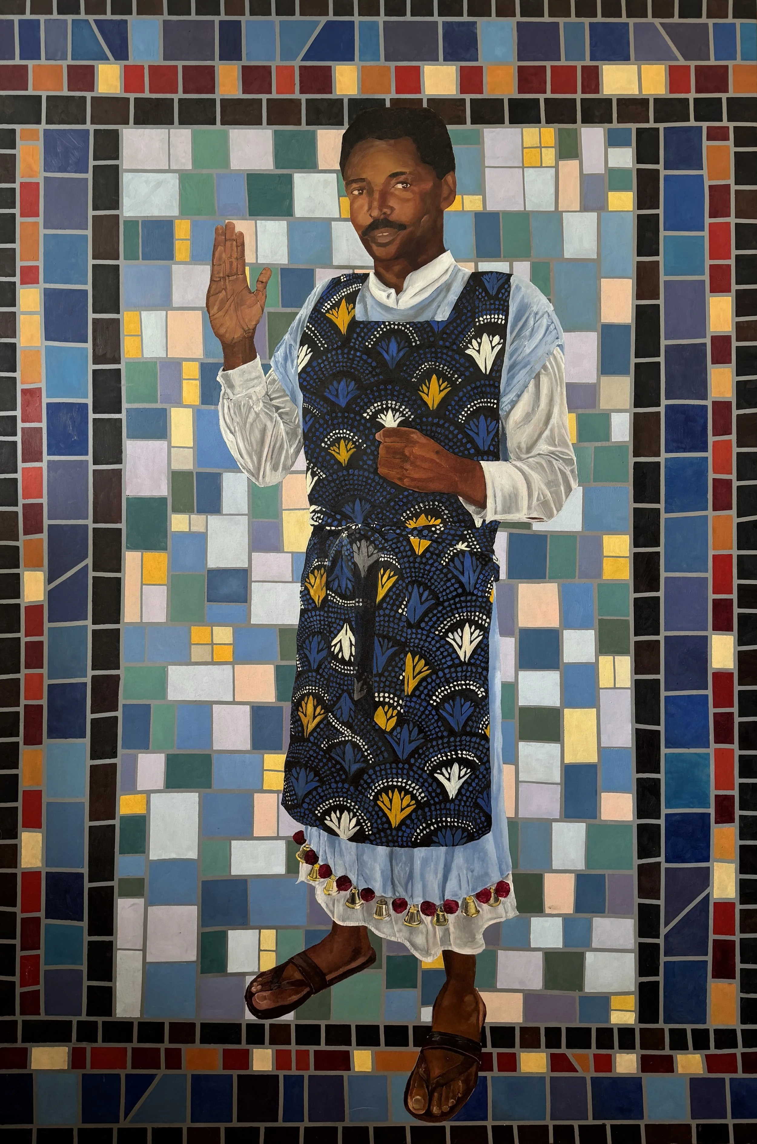 "Benedictio"
72x48
Oil on Linen, 24k gold leaf