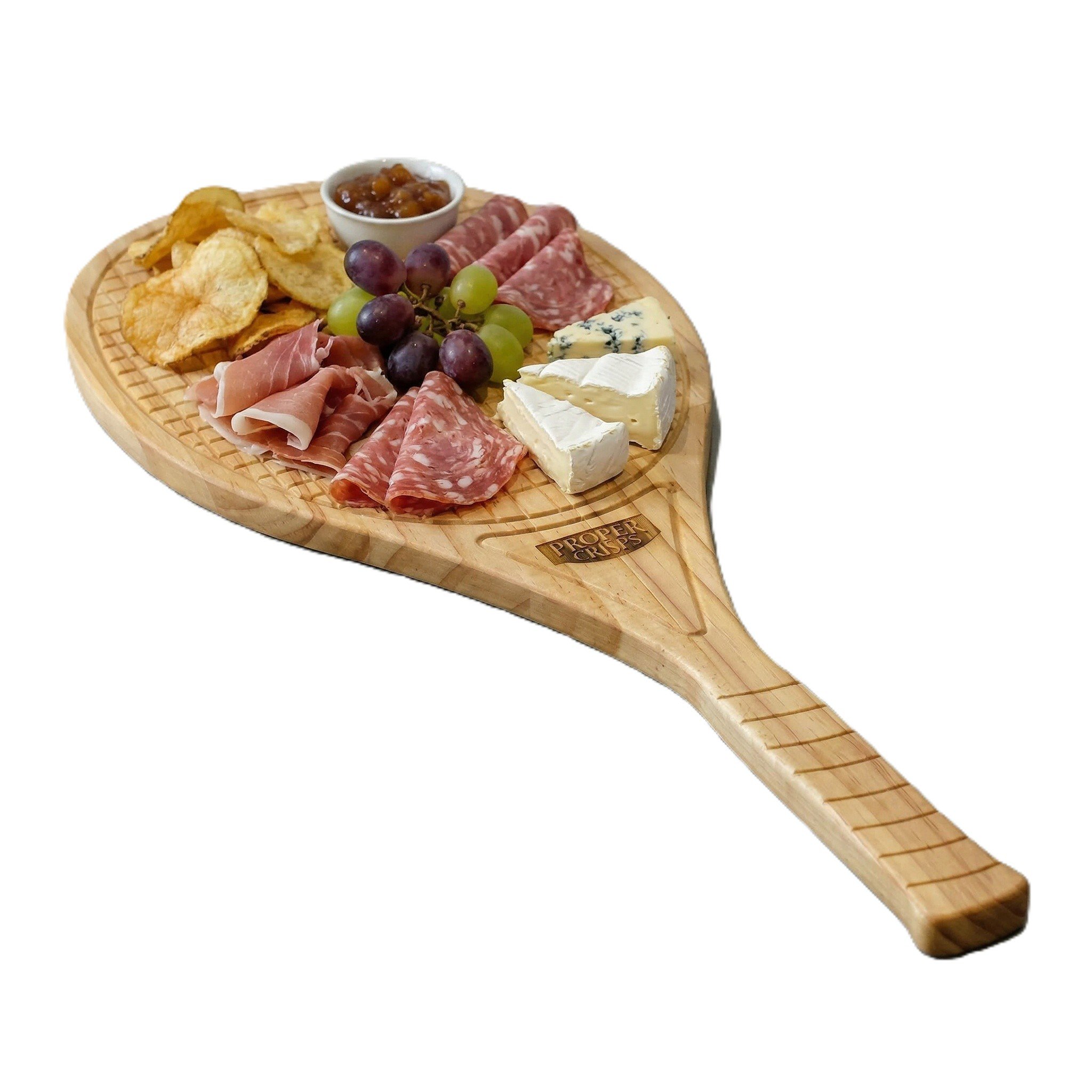 Proper Crisps Wooden Racquet Serving Boardregt.jpg