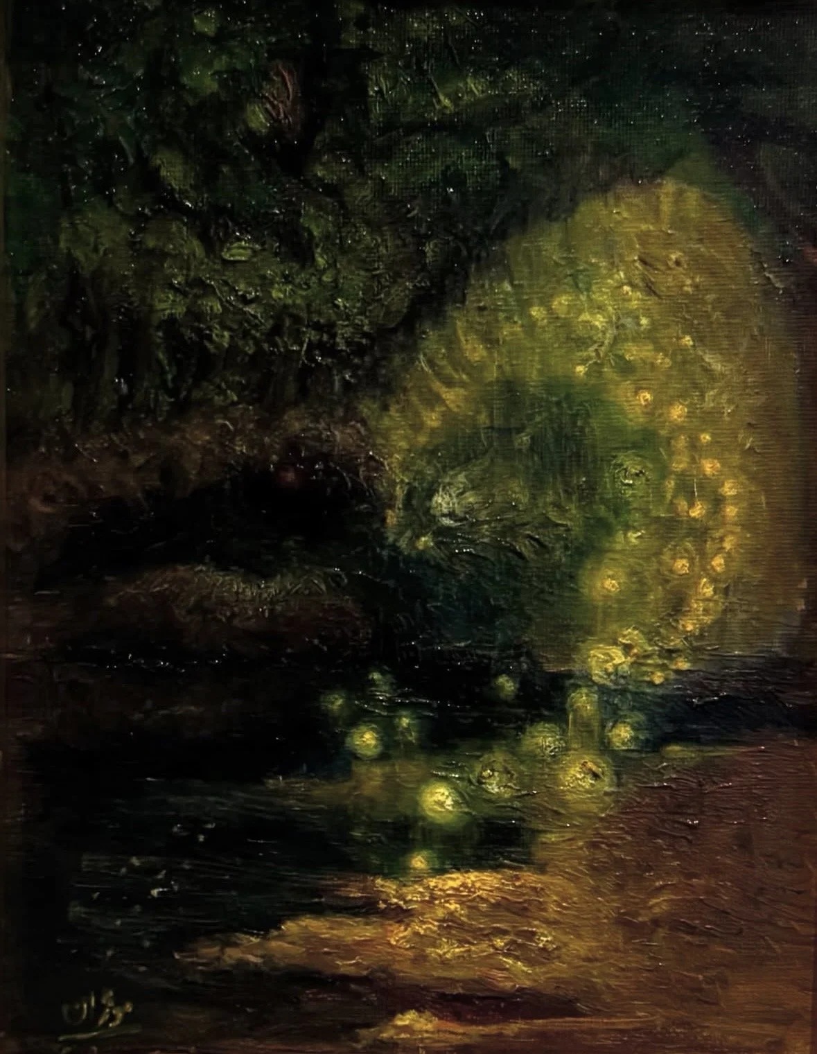 Fireflies dancing.
Oil on canvas. 23x18cm.
SOLD