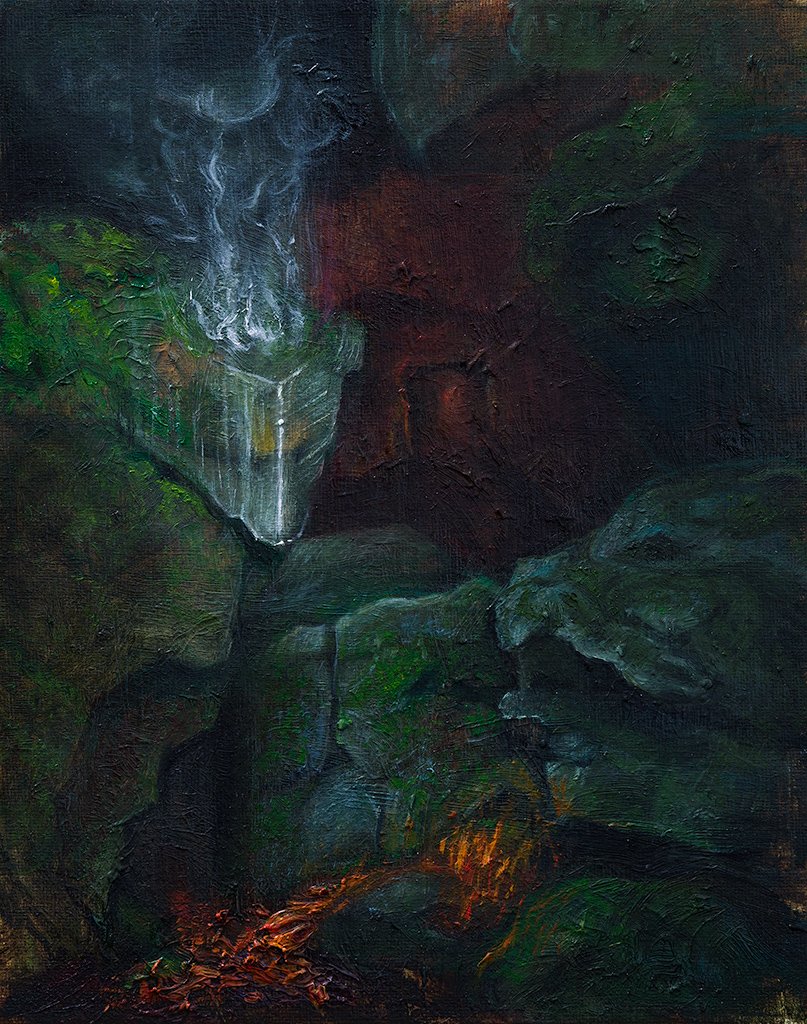 Our Stonehouse is made of Ice and Fire.
Oil on Canvas.
25cmx20cm.
Sold.