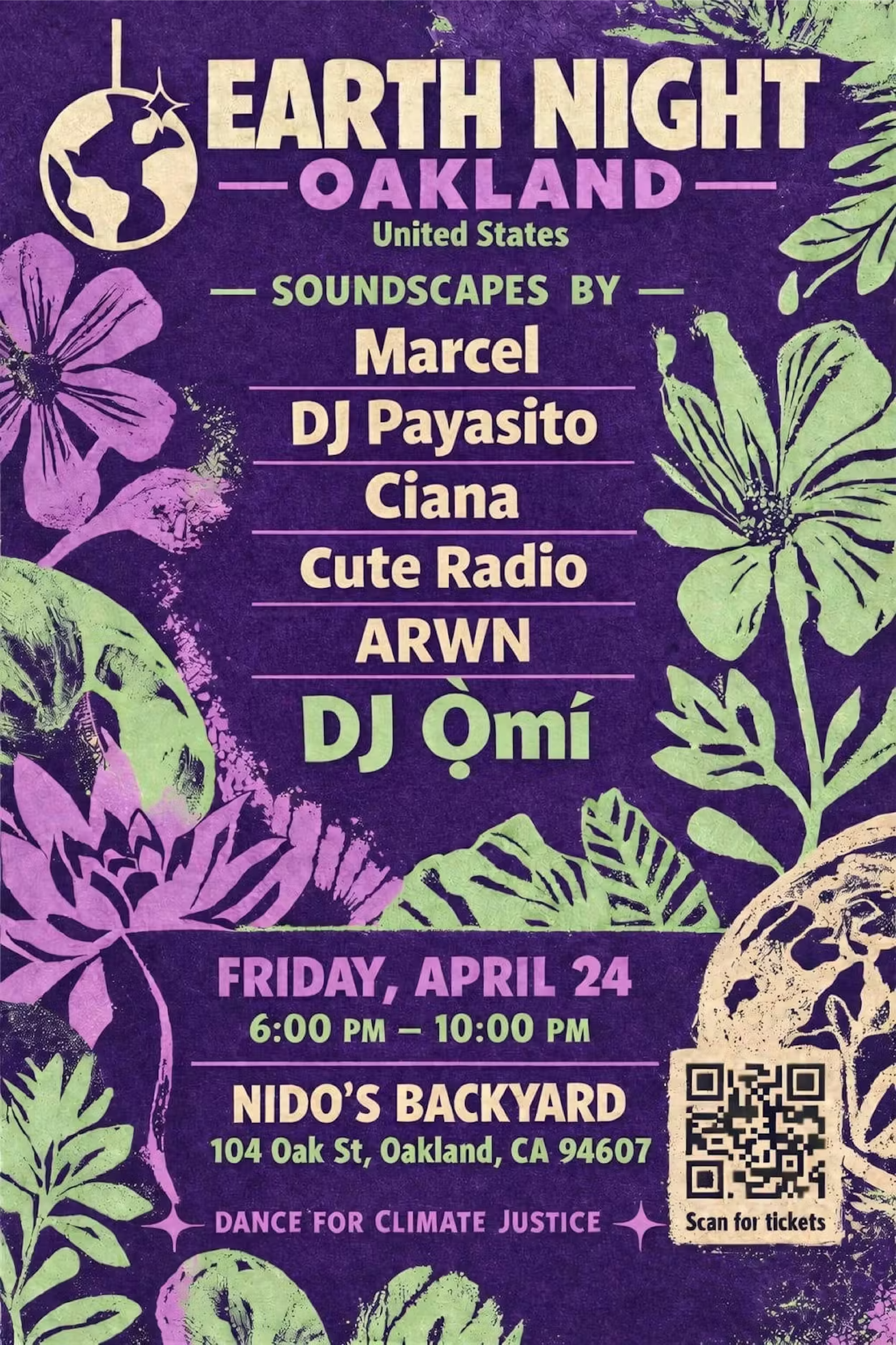 EARTH NIGHT Fundraiser Dance Party