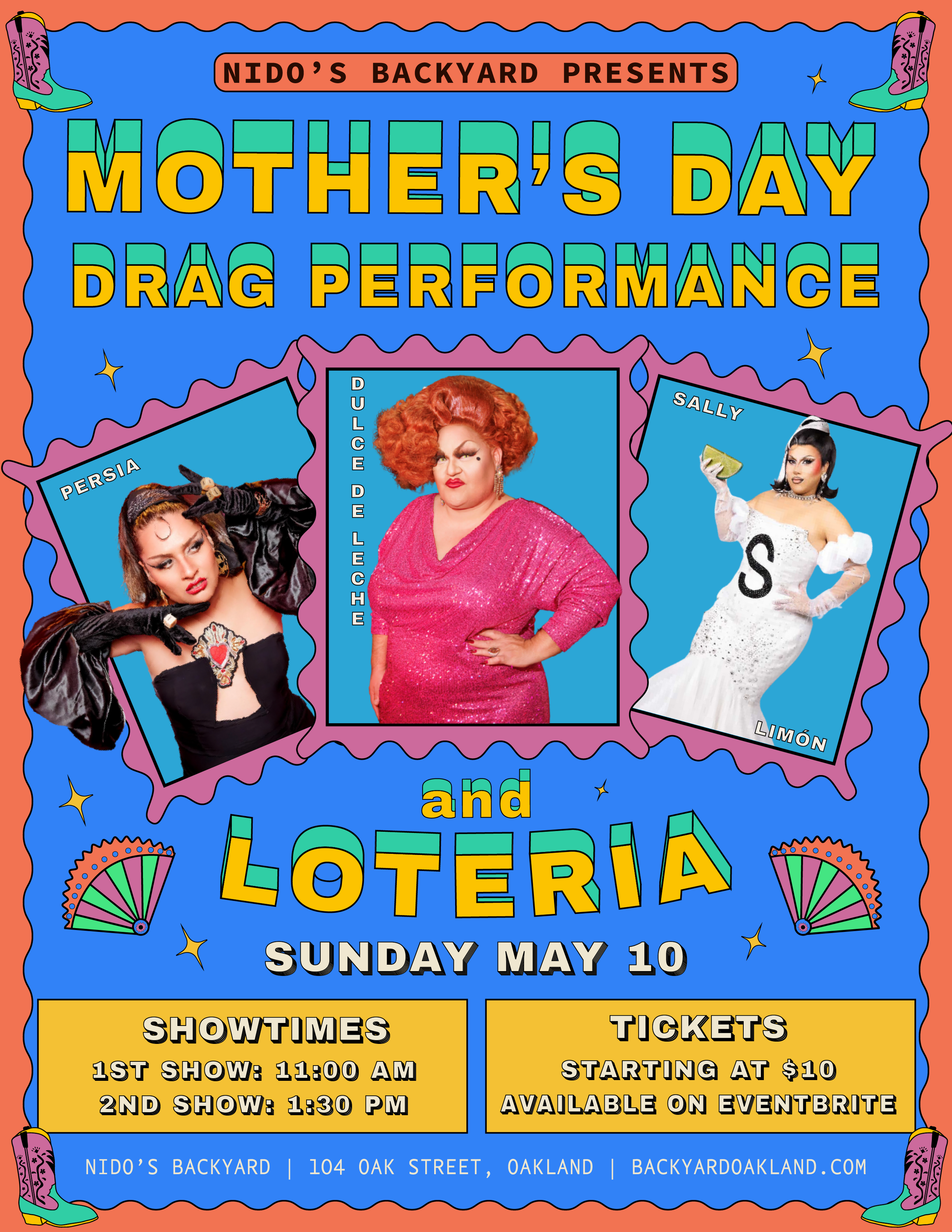 Mother's Day Drag Performance: Hosted by Dulce de Leche, PerSia & Sally Limón
