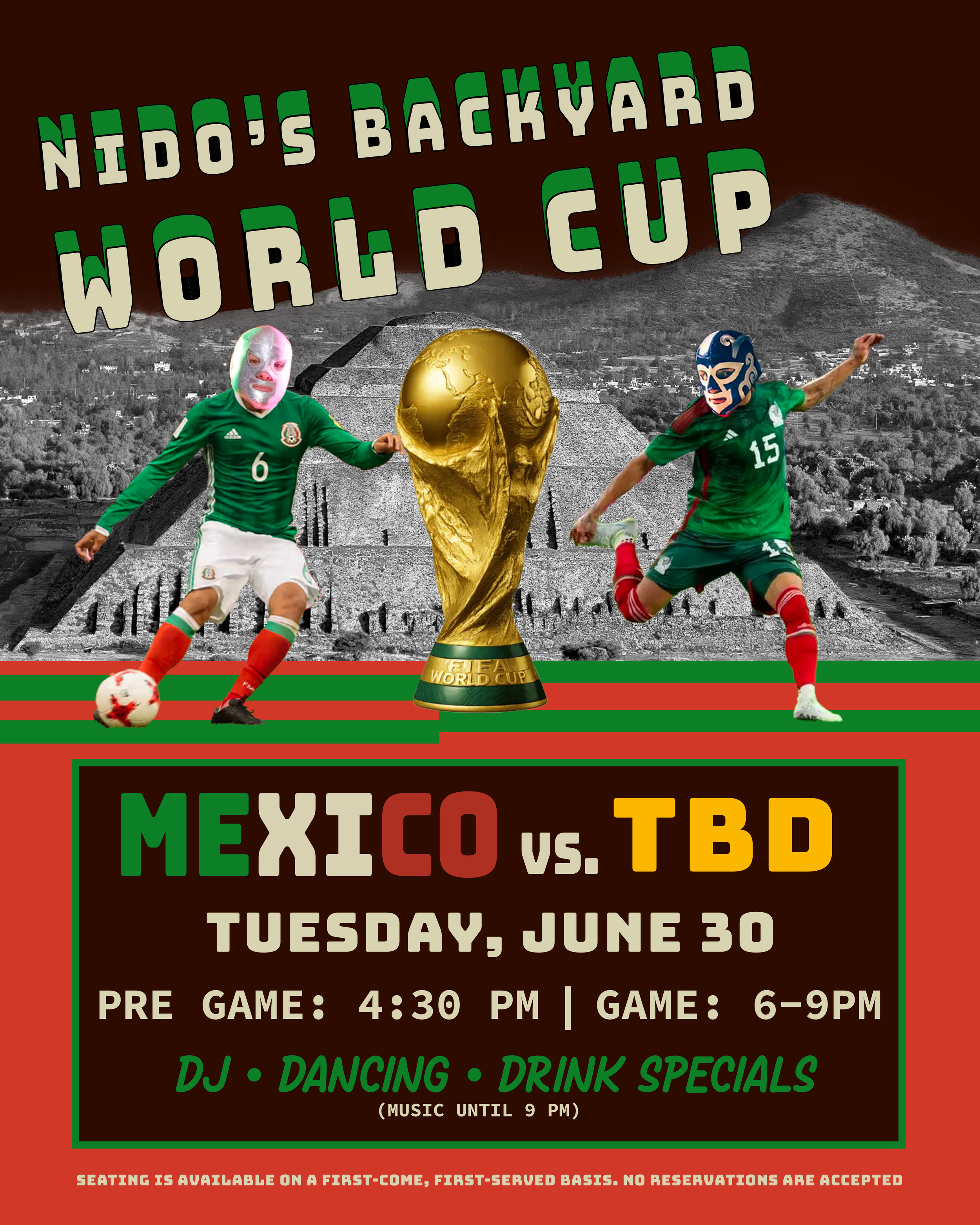 WORLD CUP WATCH PARTY: Mexico VS. TBD