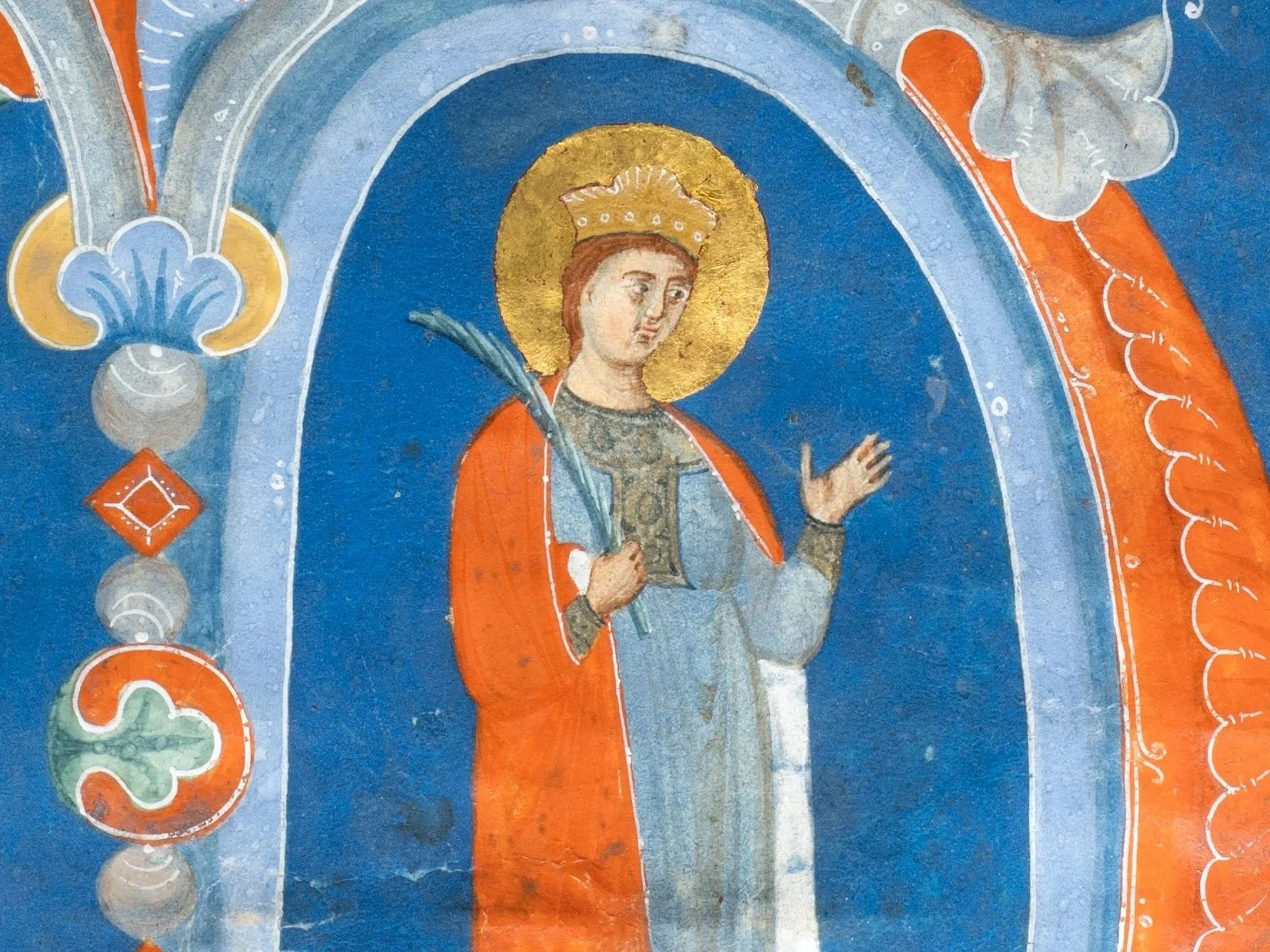 Bolognese artist, a close follower of Jacopino da Reggio, Saint Ursula, Italy, Bologna, c. 1290-1300