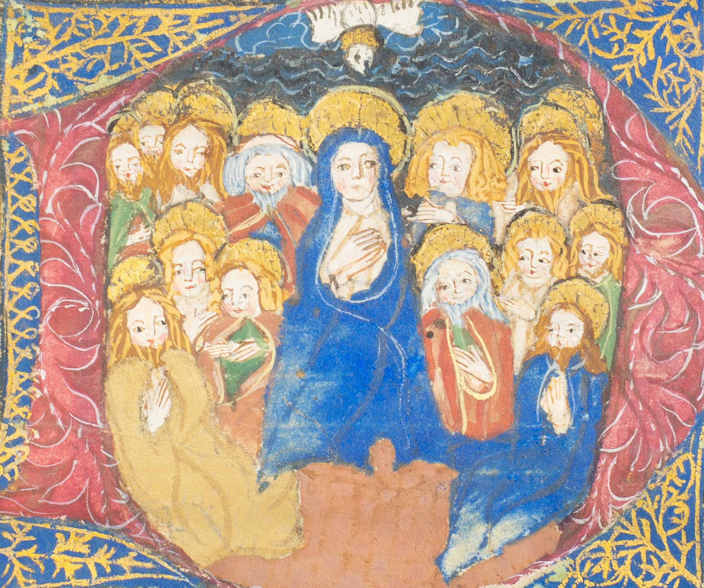SOLD - Female Monastic Artists, The Pentecost, Germany, Upper Rhine, possibly Alsace, mid–late 15th century