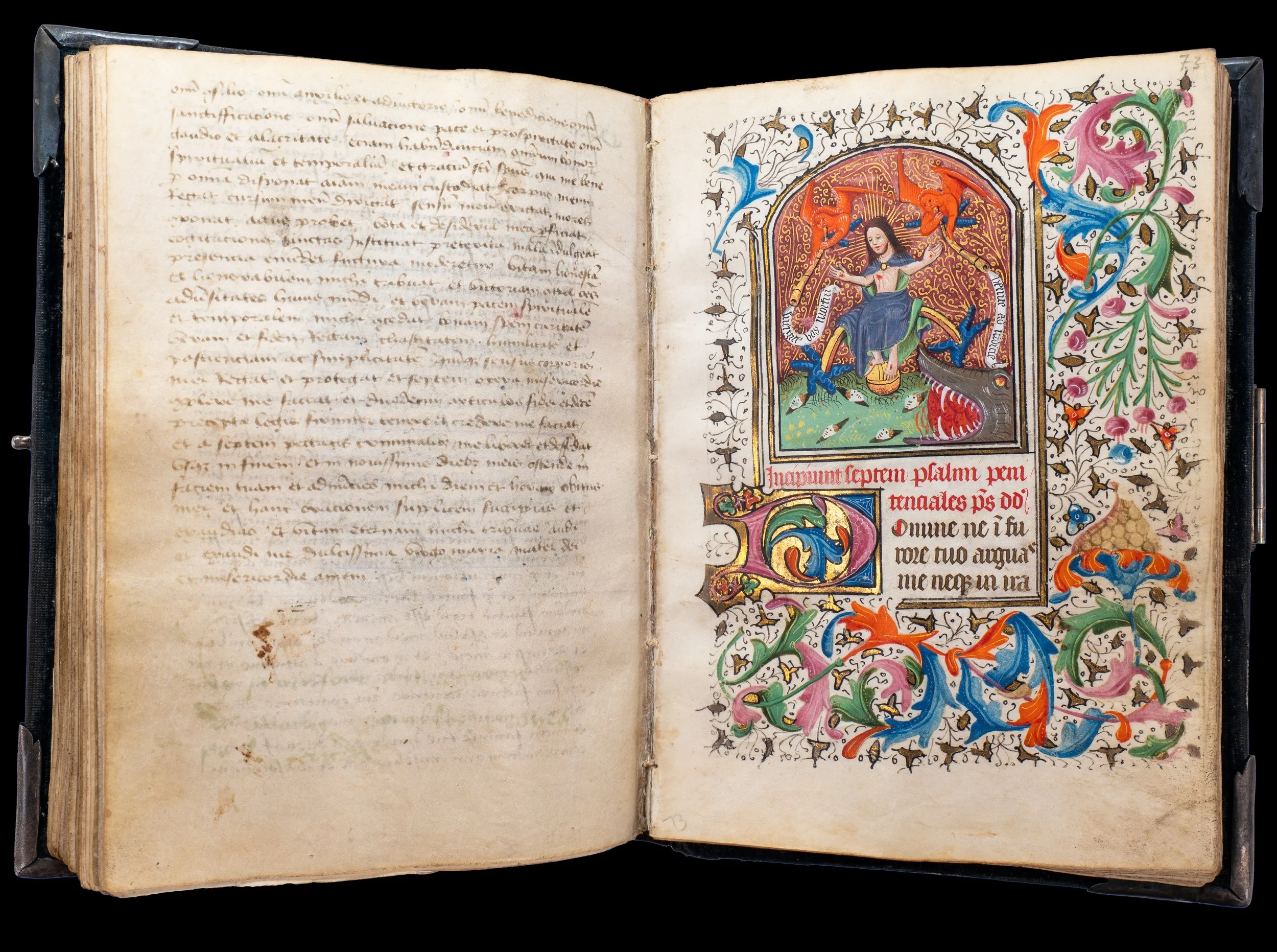 Resurrection of Christ by the Masters of the Gold Scrolls, Grisebach subgroup, in an illuminated Bruges Book of Hours, c. 1450