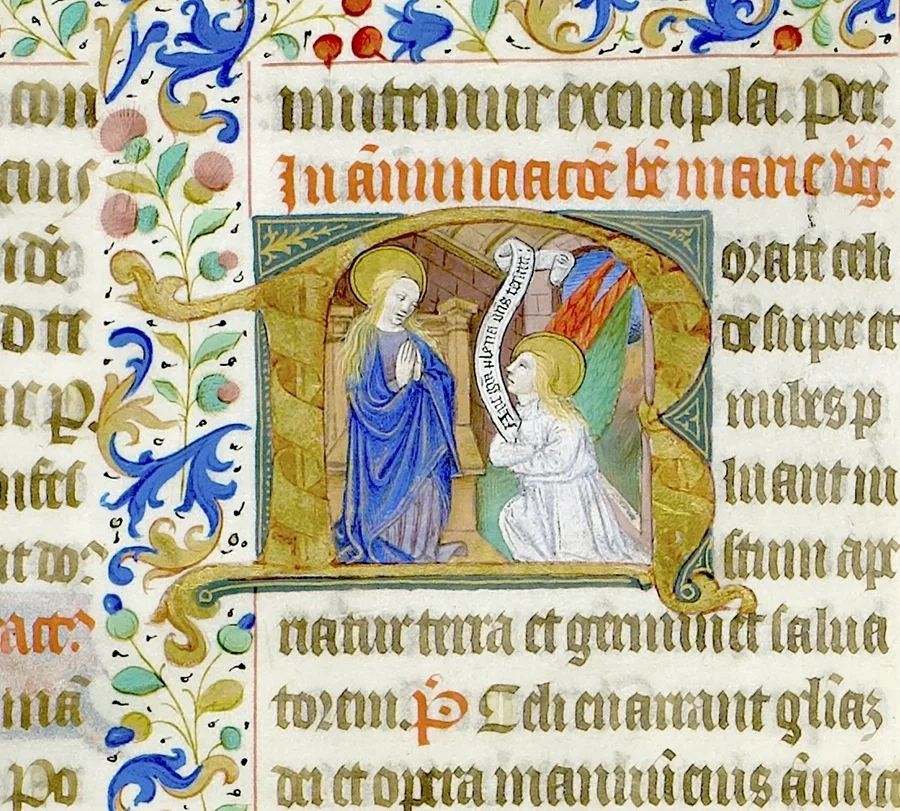 French Painter, The Annunciation, France, likely the Loire Valley, perhaps Anjou, circa 1460