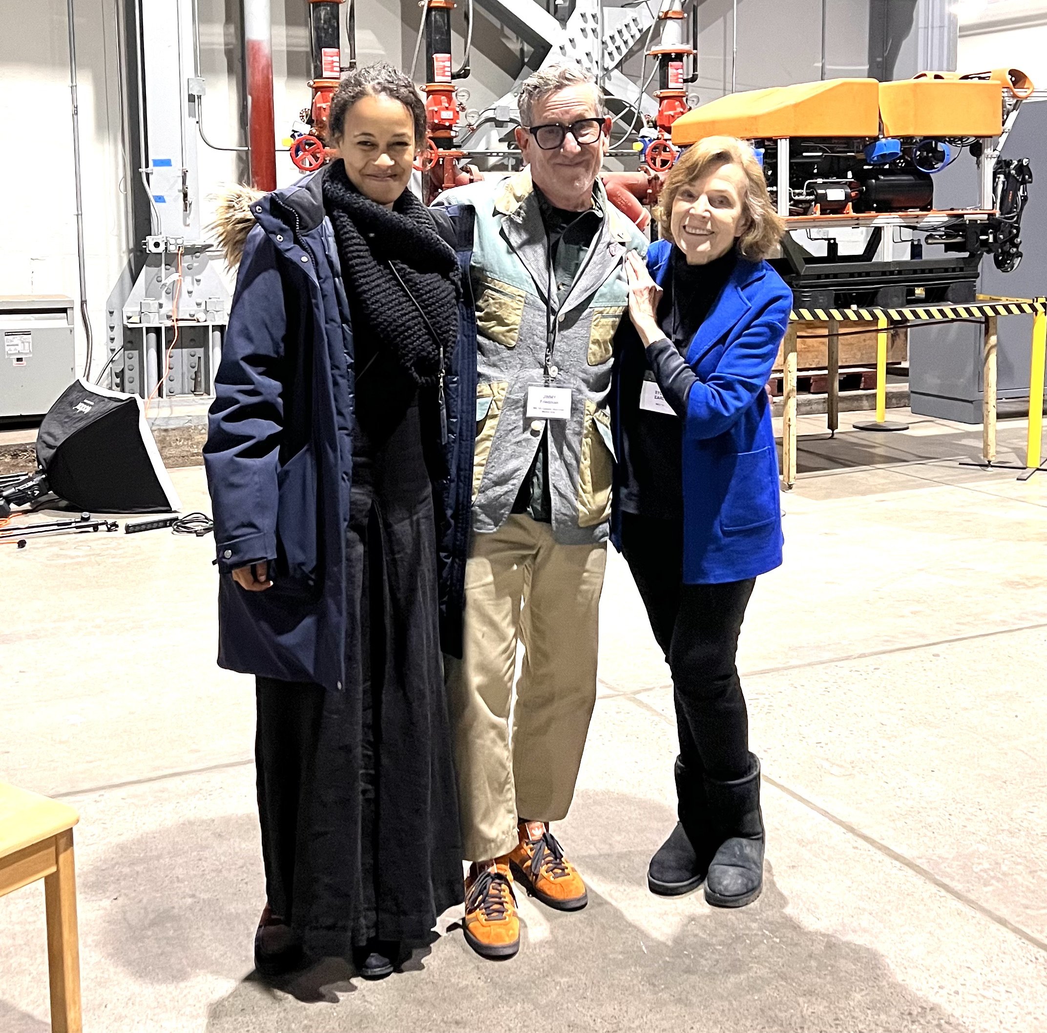 Satya Gontcho a Gontcho, Chapter Vice Chair, with Jimmy Friedman and Sylvia Earle