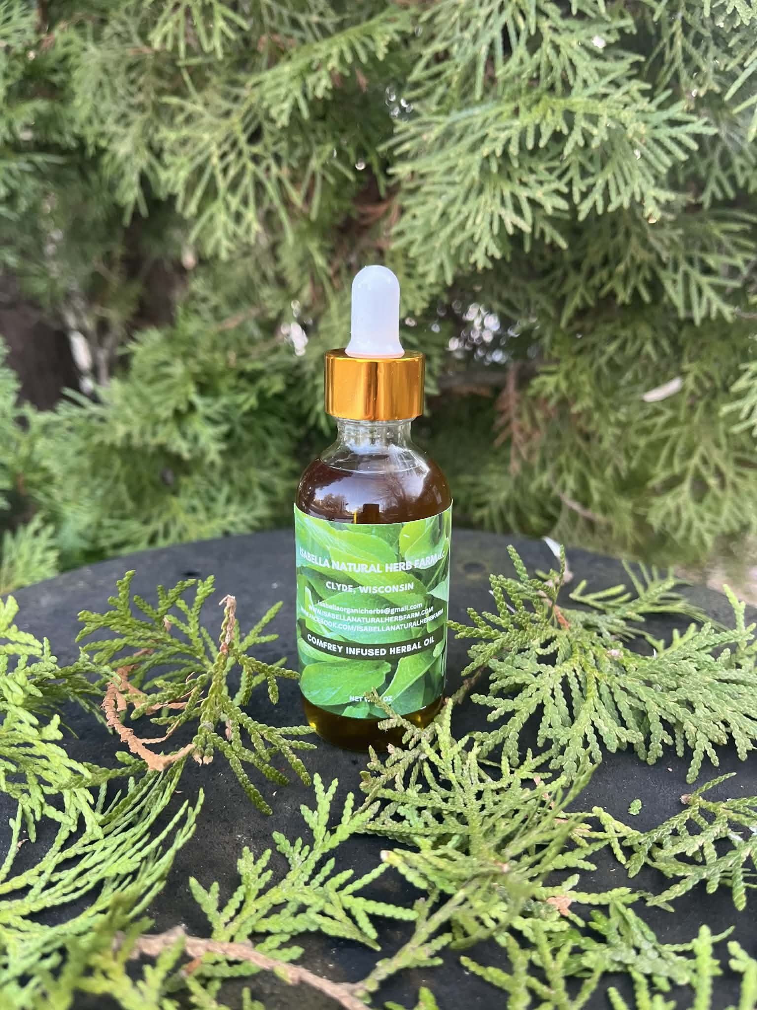 COMFREY INFUSED HERBAL OIL 2 oz