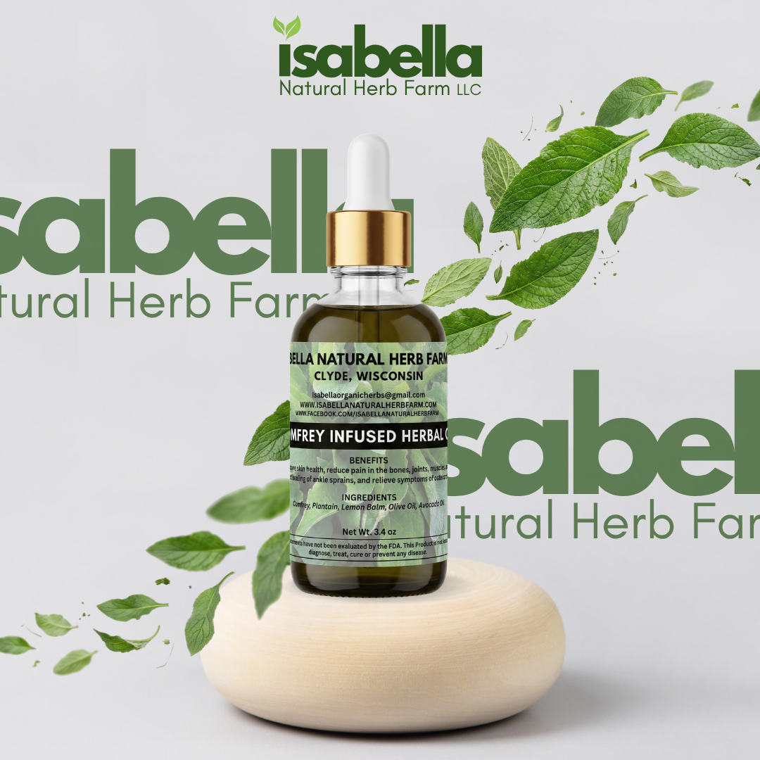 COMFREY INFUSED HERBAL OIL 3.4 oz