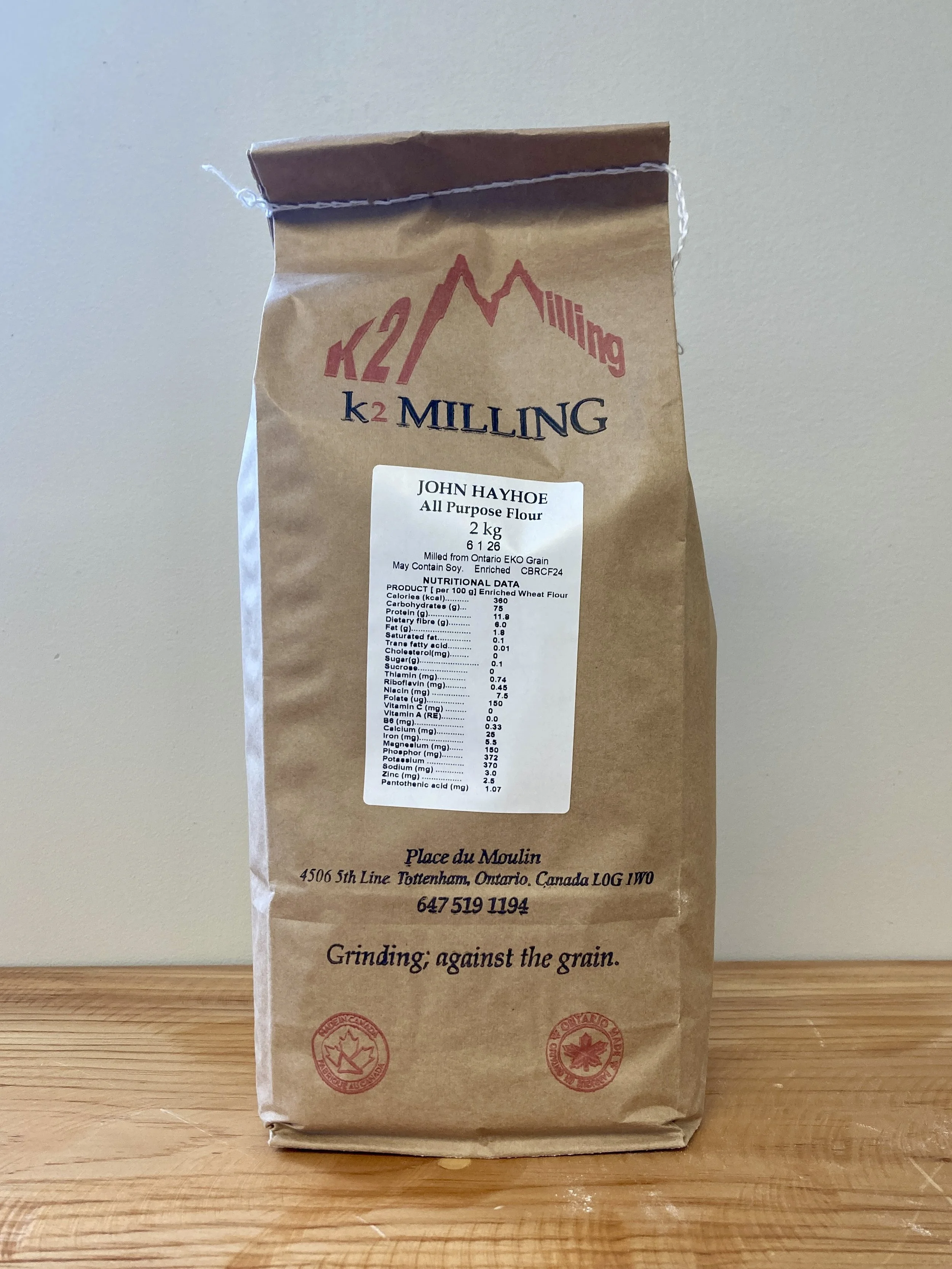 John Hayhoe All-Purpose Flour - K2 Milling