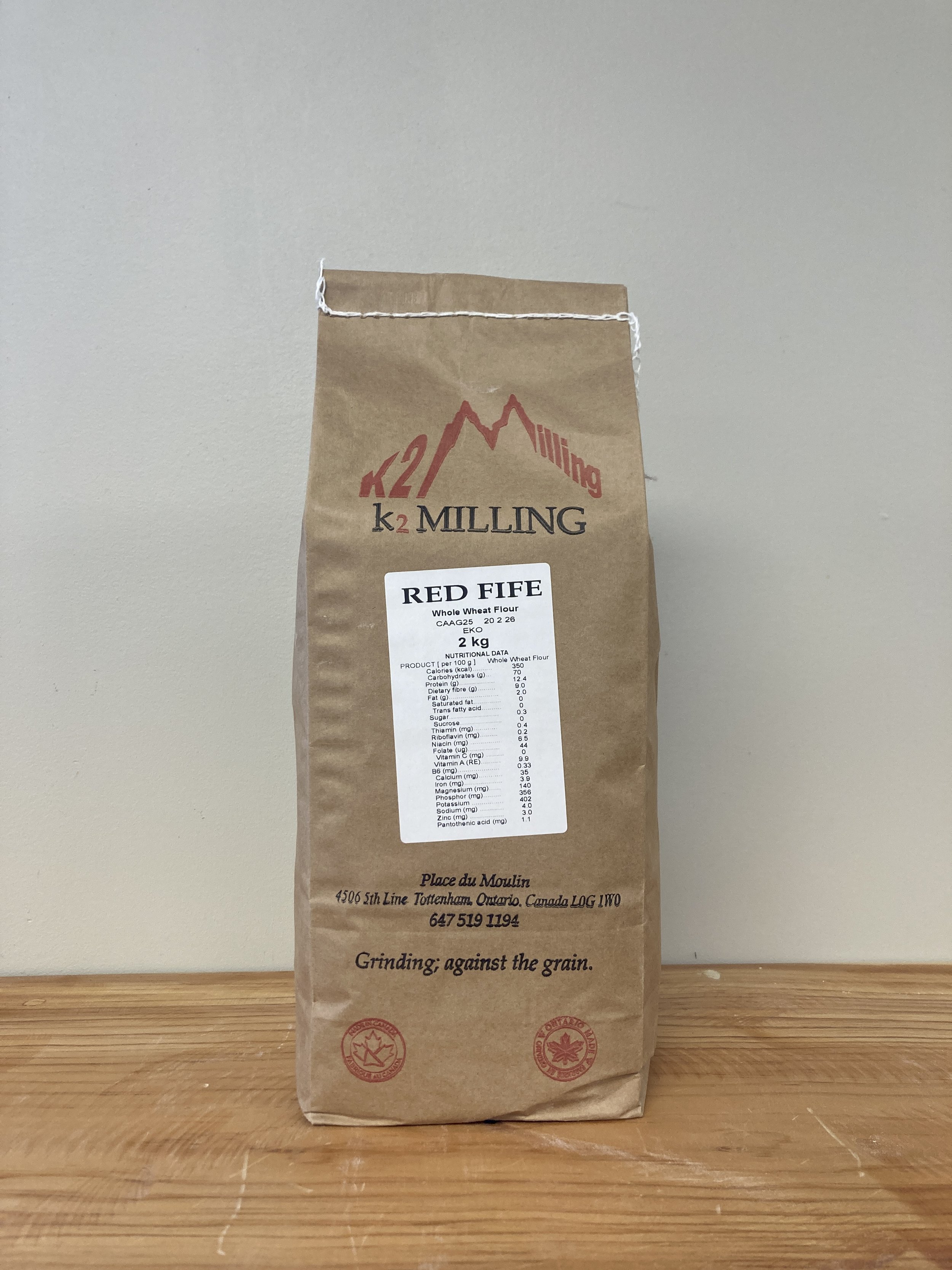 Red Fife Whole Wheat Flour - K2 Milling Preorder