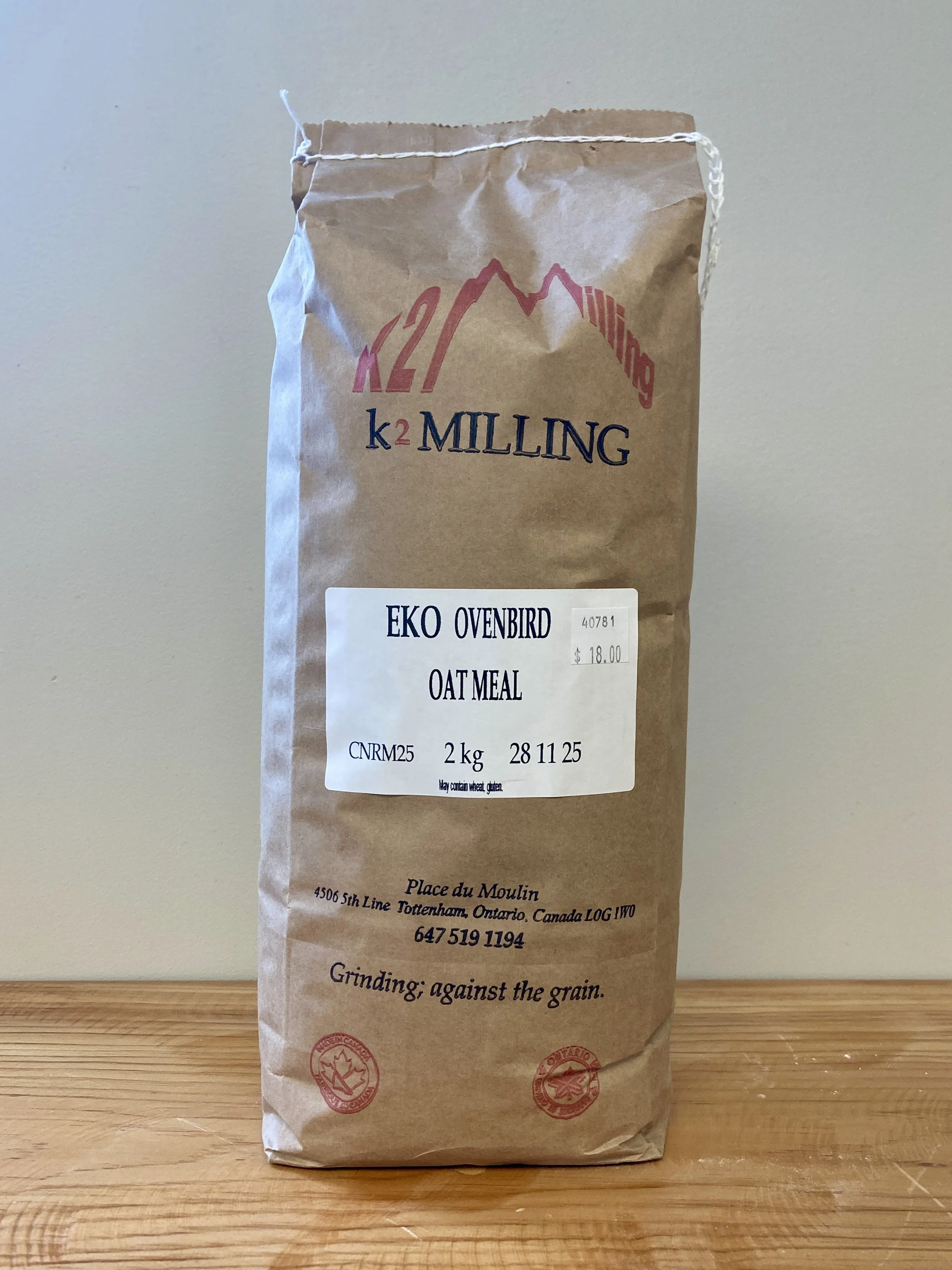 Ovenbird Oatmeal Eko - K2 Milling