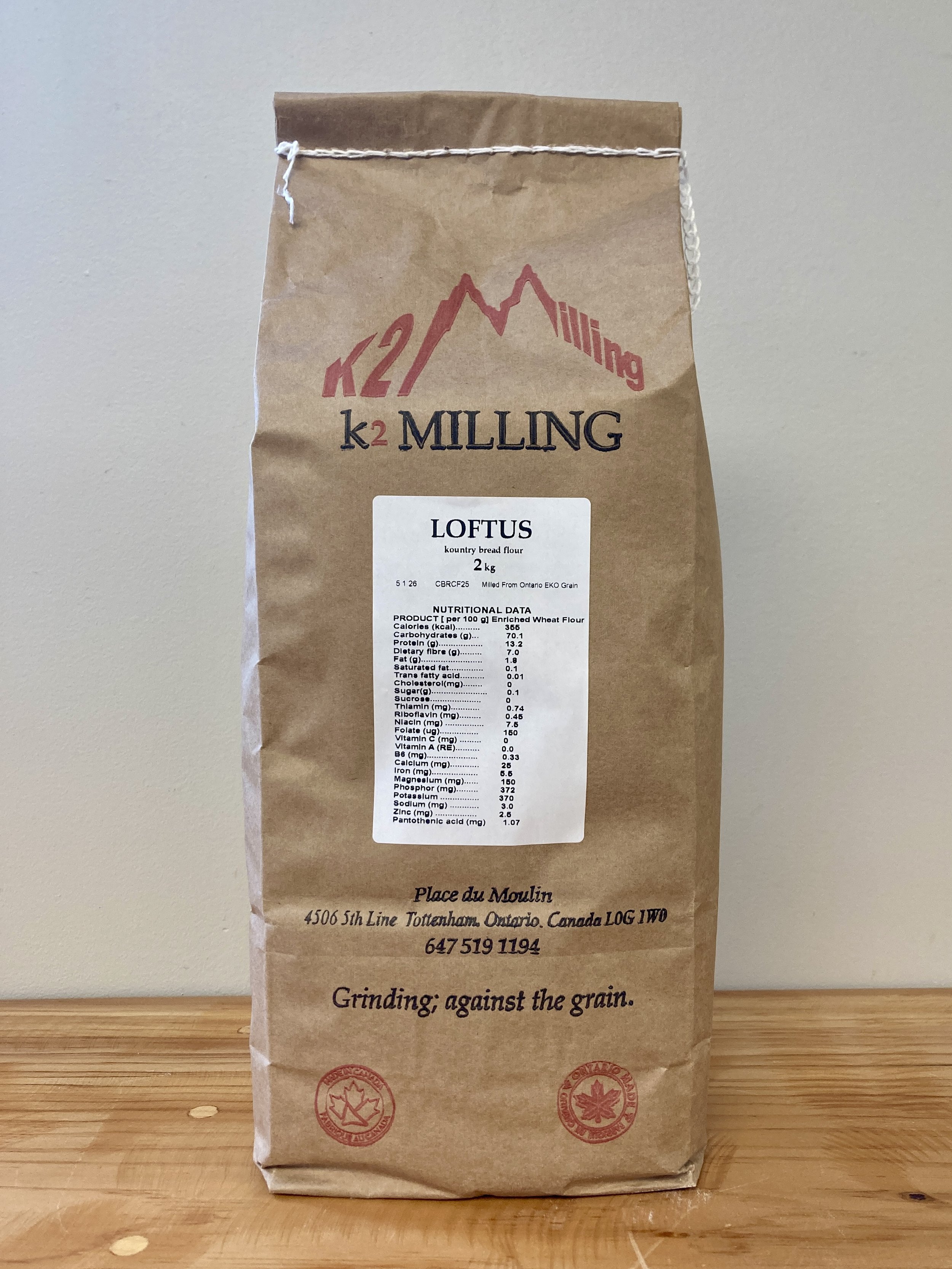 Loftus Kountry Bread Flour - K2 Milling