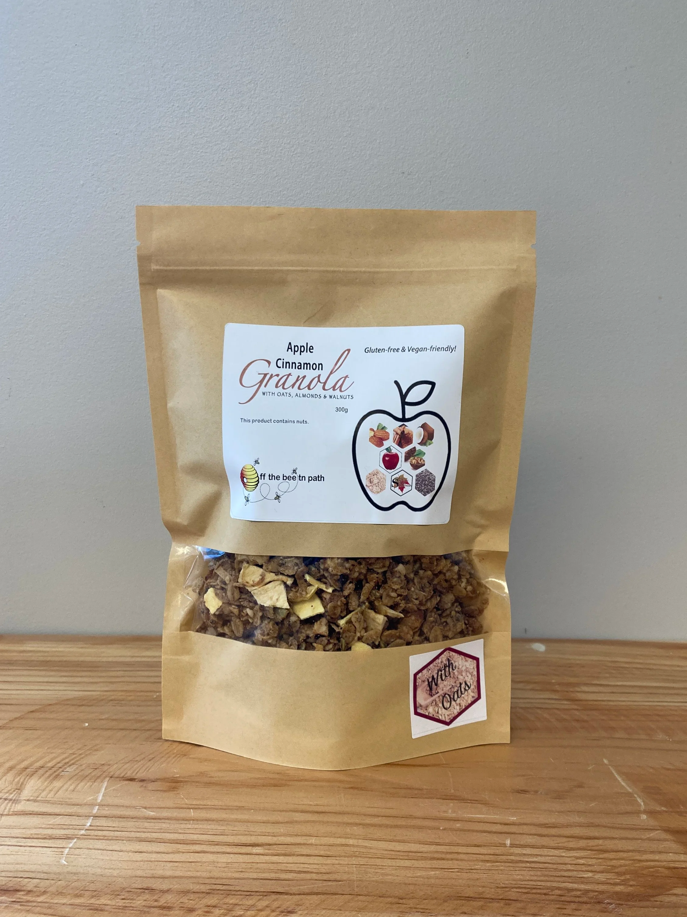 Apple Cinnamon Oat Granola - Off the Bee'tn Path