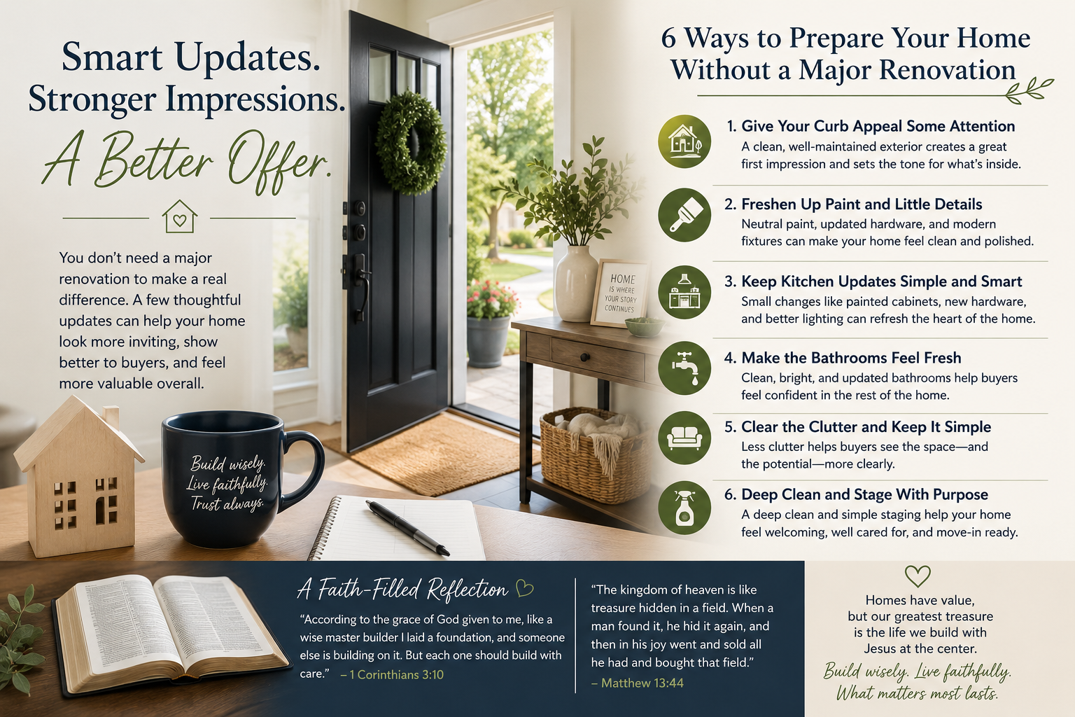 Building Value Before You Sell: Practical Upgrades and a Faith-Filled Perspective