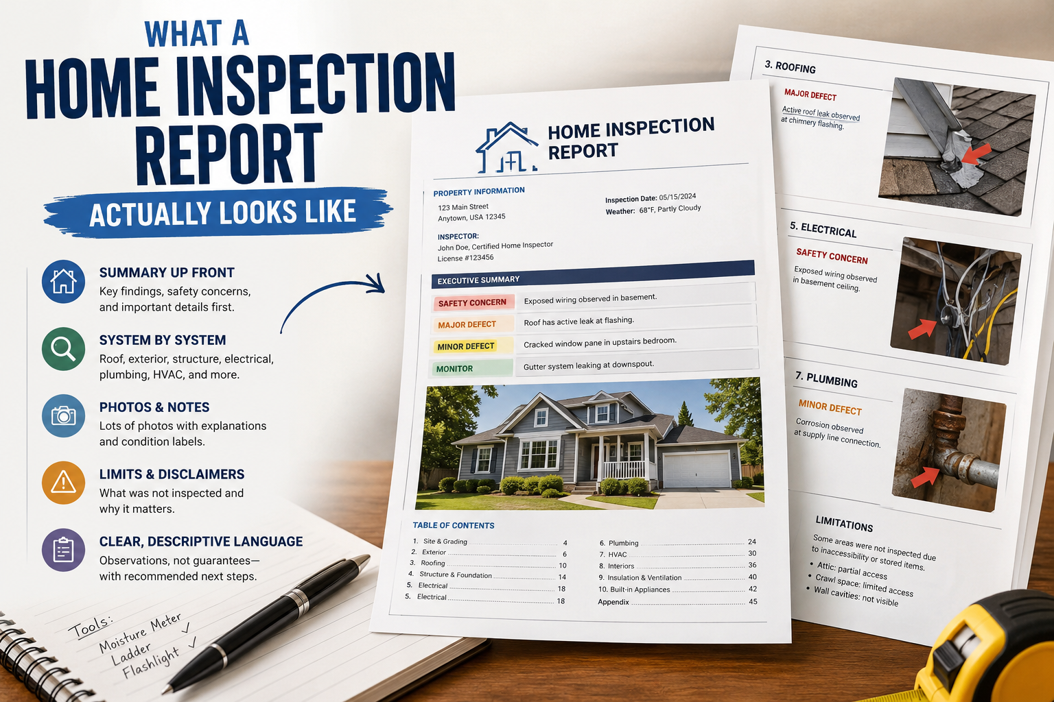 What a Home Inspection Report Actually Looks Like