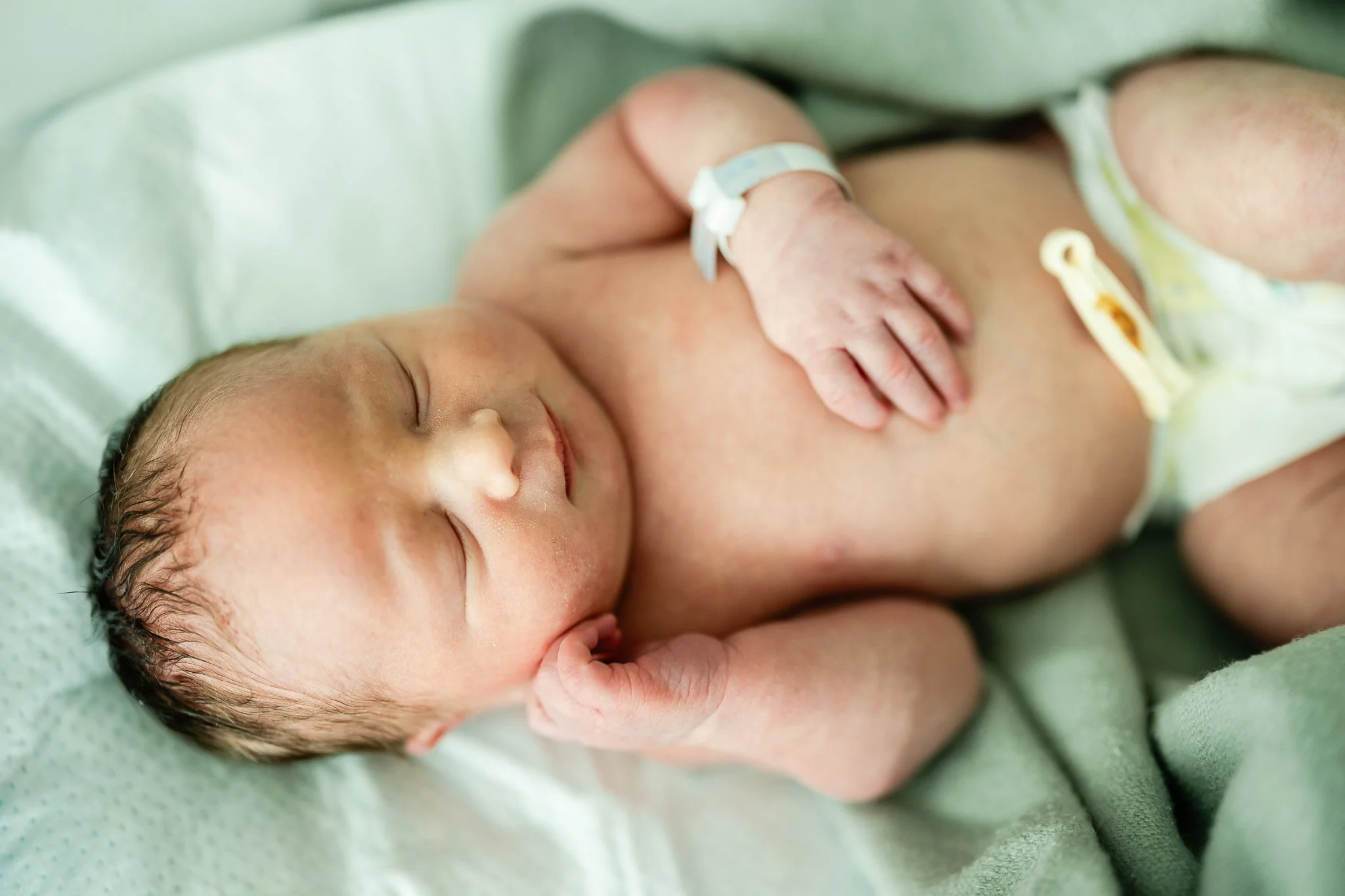  newborn baby boy in the hospital after birth in memphis tennessee