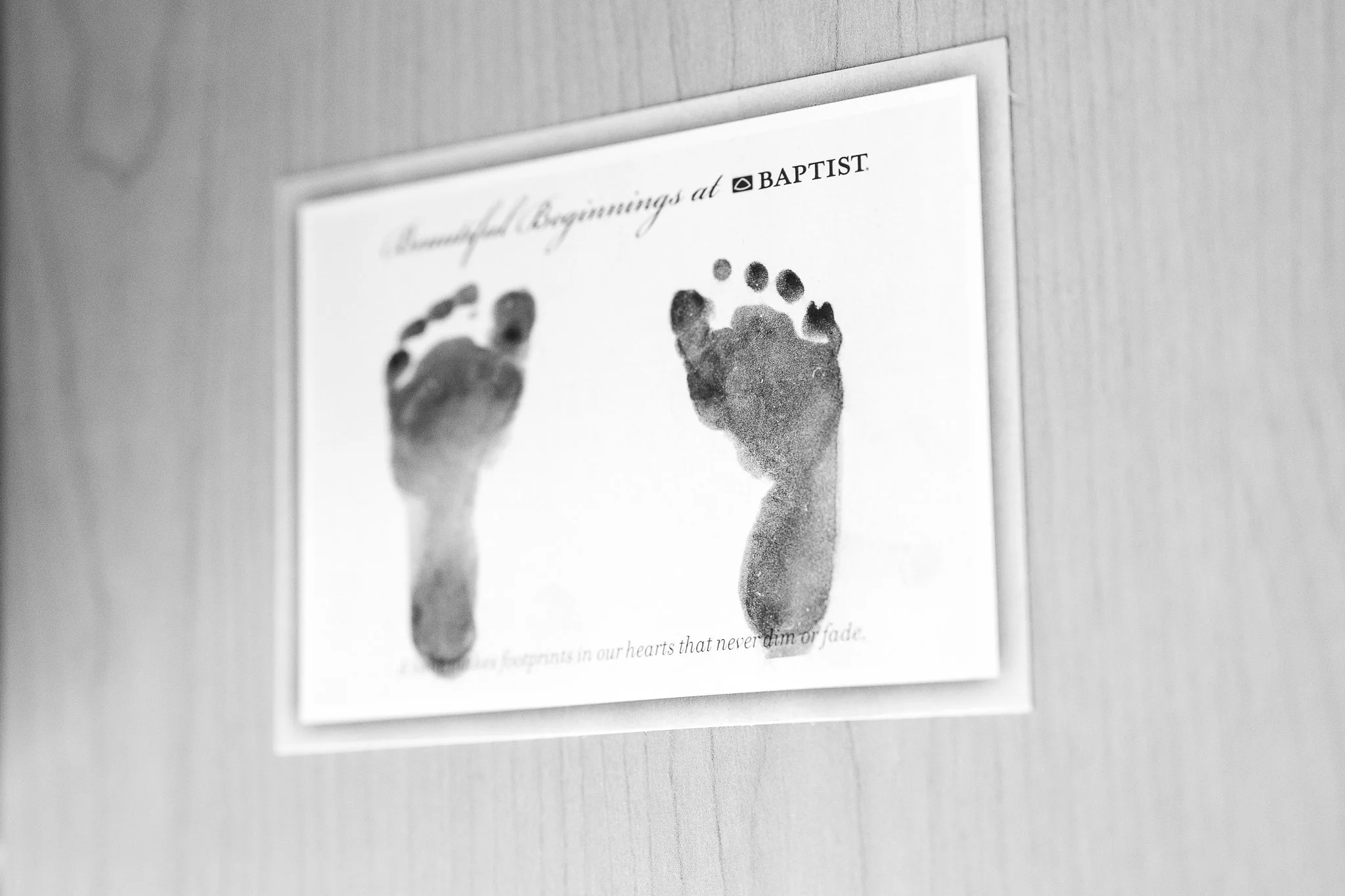 newborn baby footprints in memphis hospital