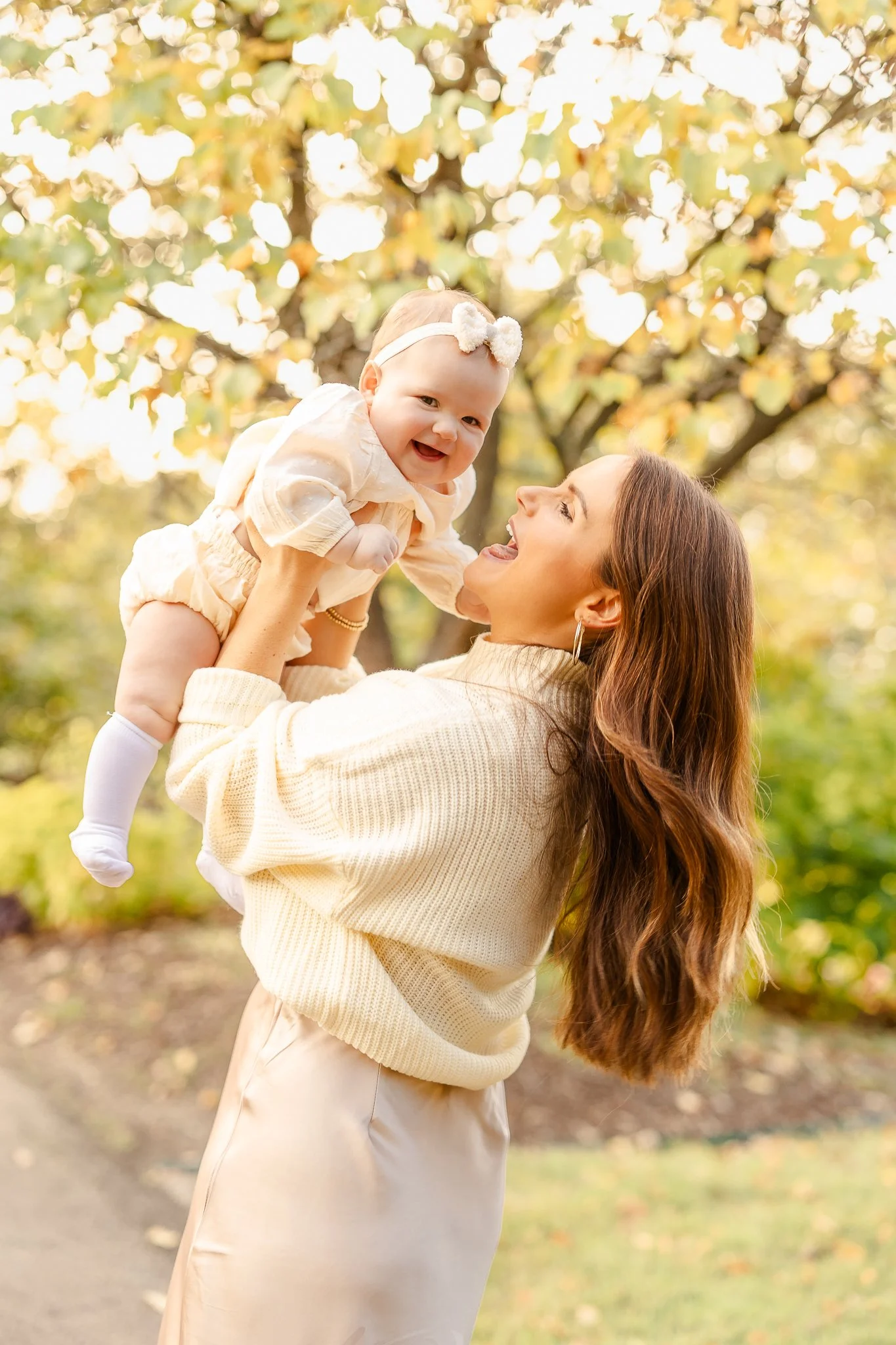 mom and daughter at garden - Family Photography with Natural Light by Caitlin Ross in Memphis Tennessee