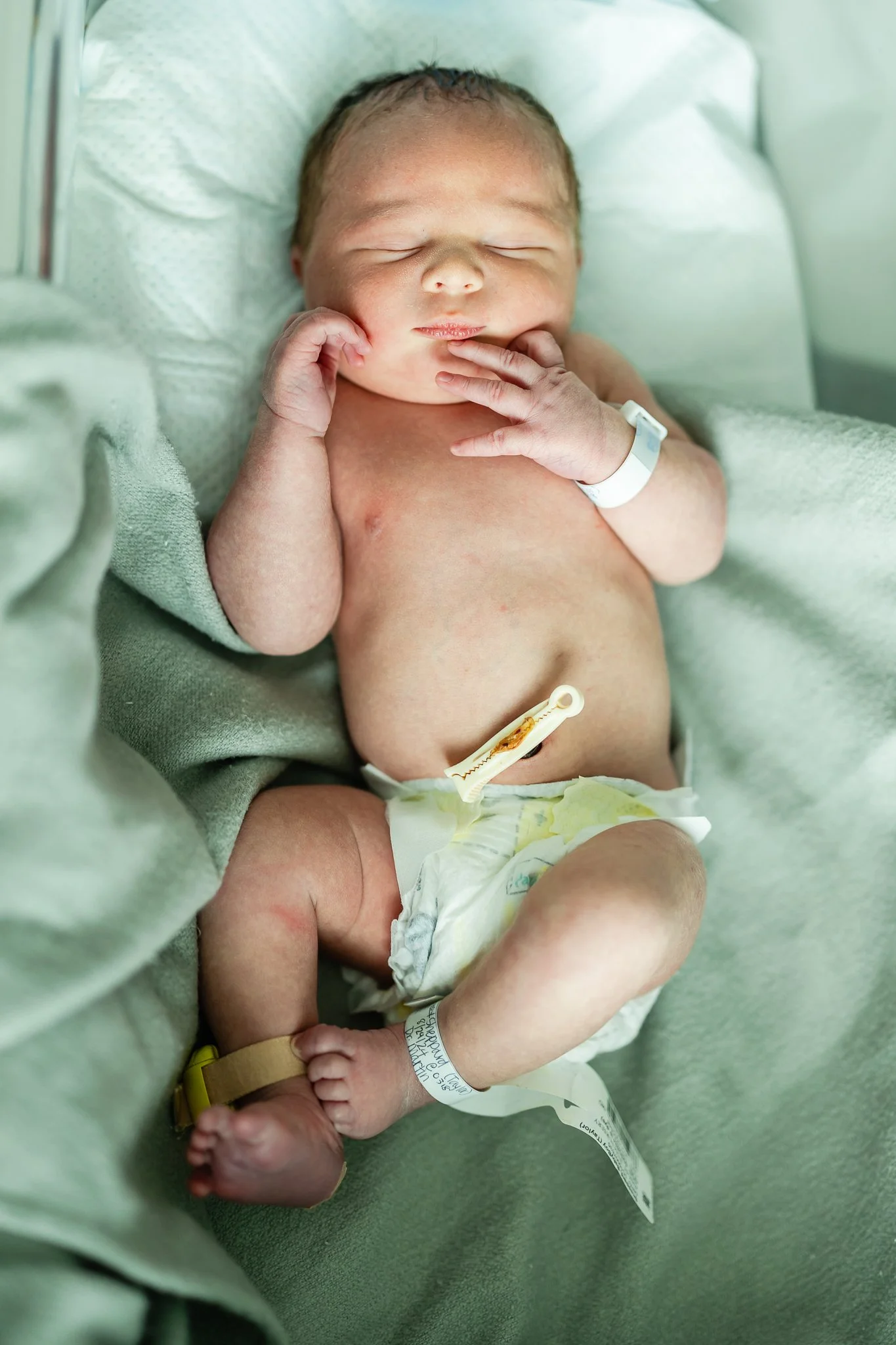 newborn baby boy in memphis hospital after birth