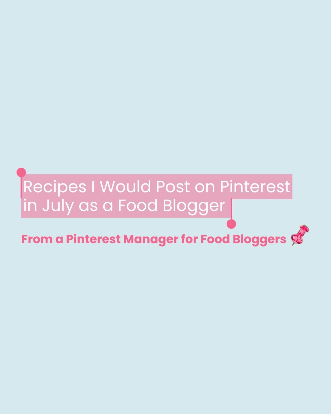 These are recipes that I actually already created pins for and scheduled out for my clients for this month!

As a Pinterest manager for food bloggers, I&rsquo;ve done all the research so you don&rsquo;t have to.

Now is the time to start posting on P