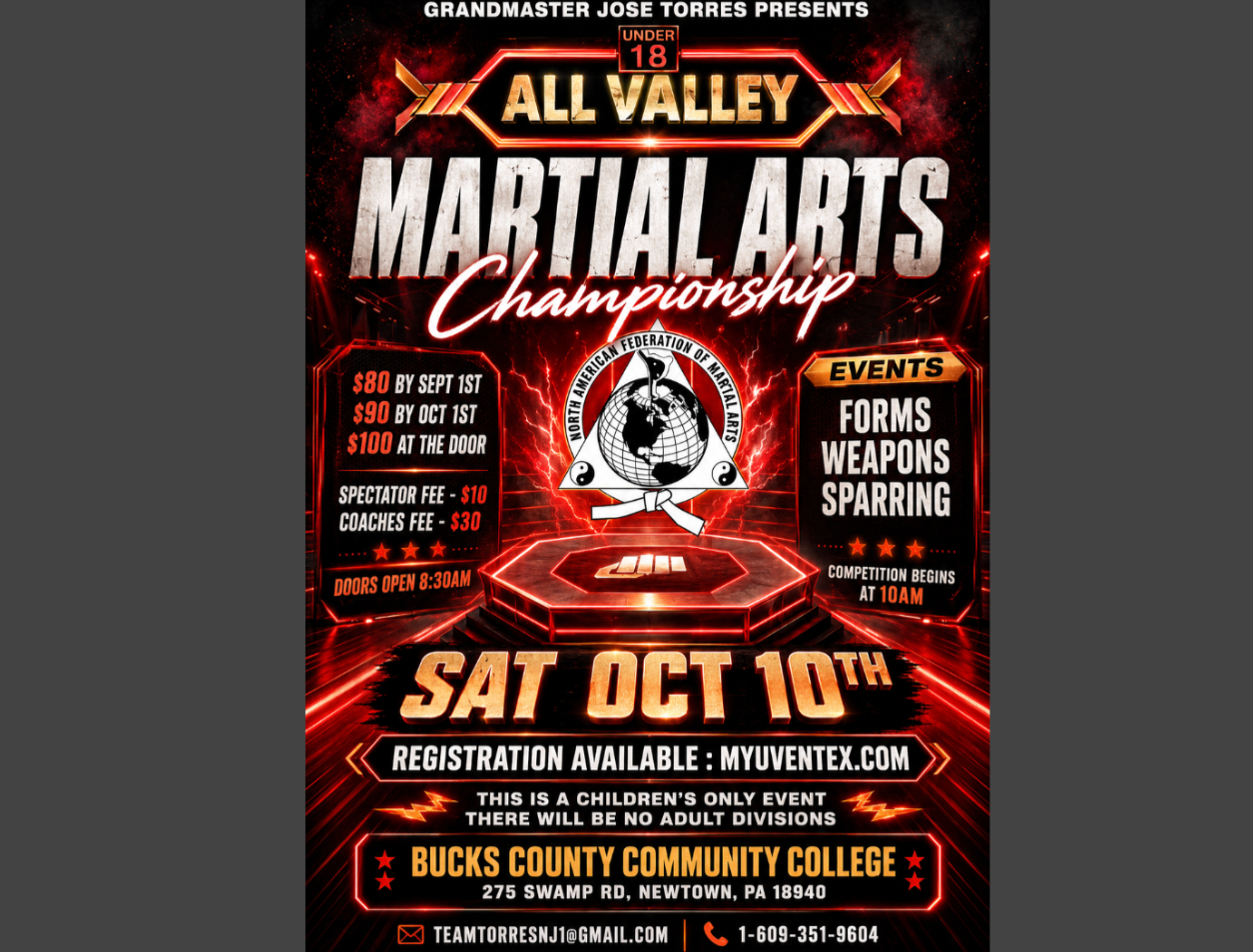 2026 NAFMA ALL VALLEY |        18 AND UNDER EVENT