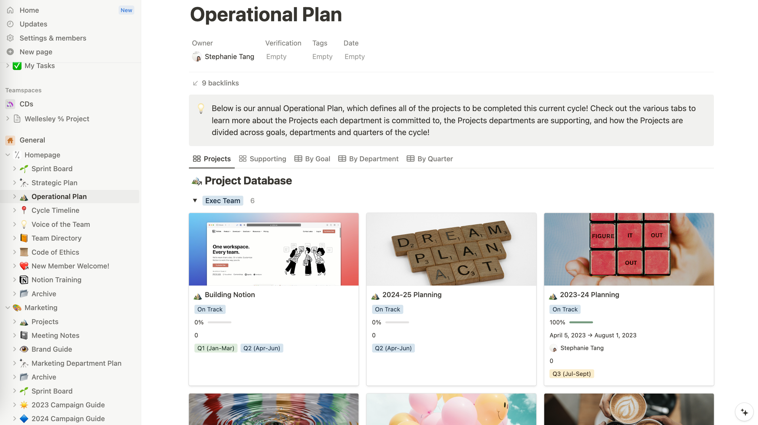 Operational Plan