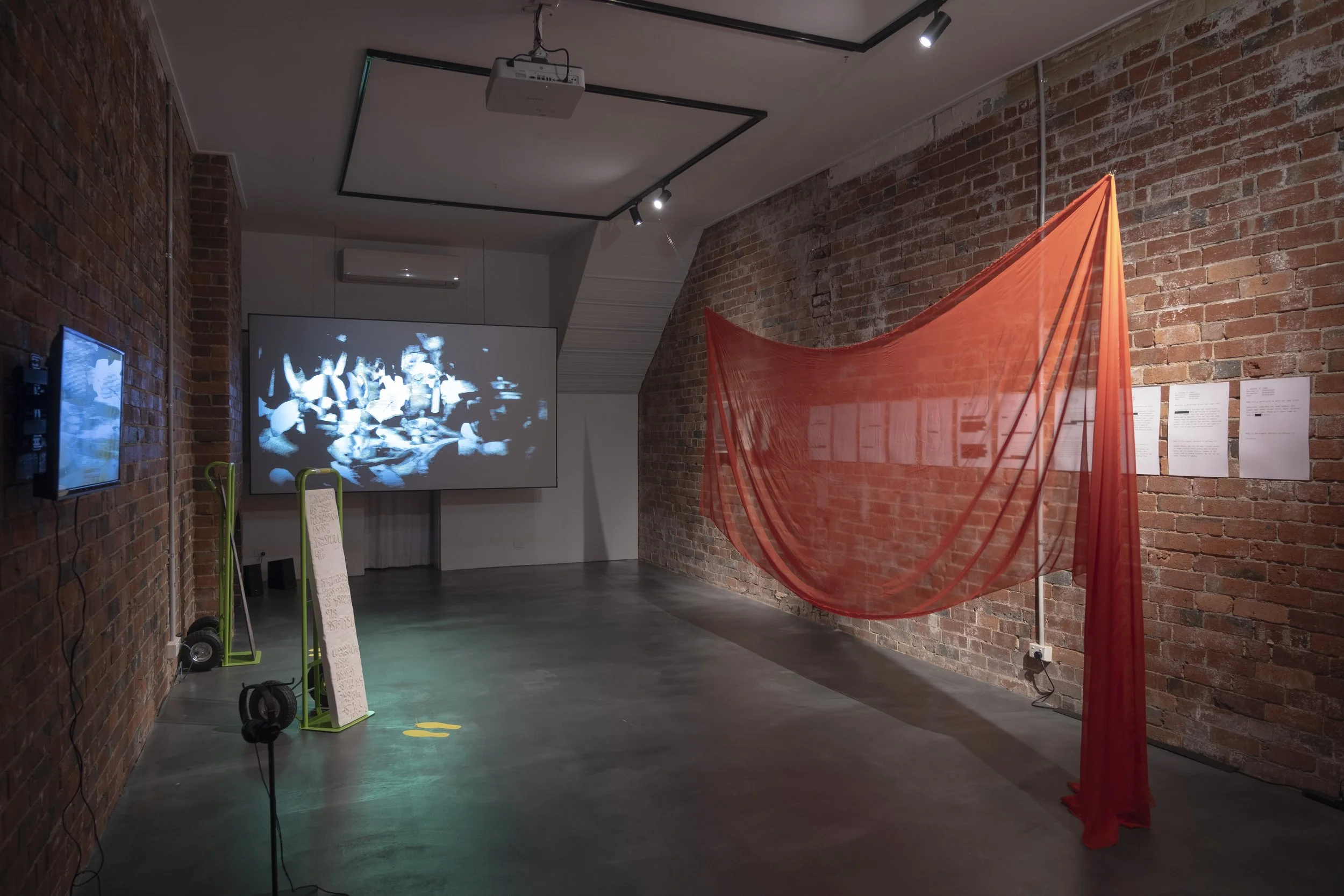 Un-redact Strangers' Stories installation view. Image Credit: Safak Gurboga, 2026