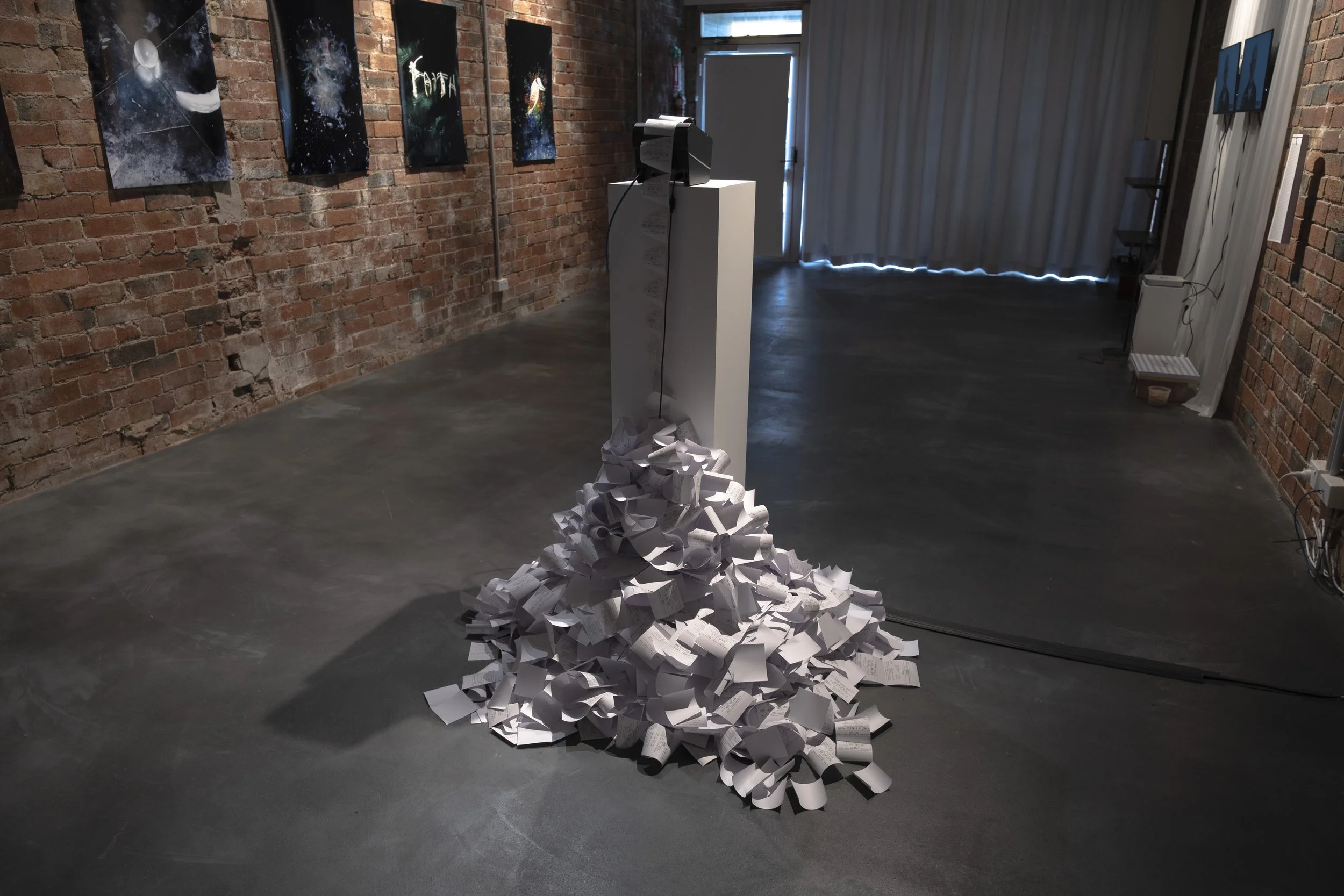 Jessie Turner 'How Animals See Death, Tom Richards 'The Cost' . Image credit: Safak Gurboga, 2026