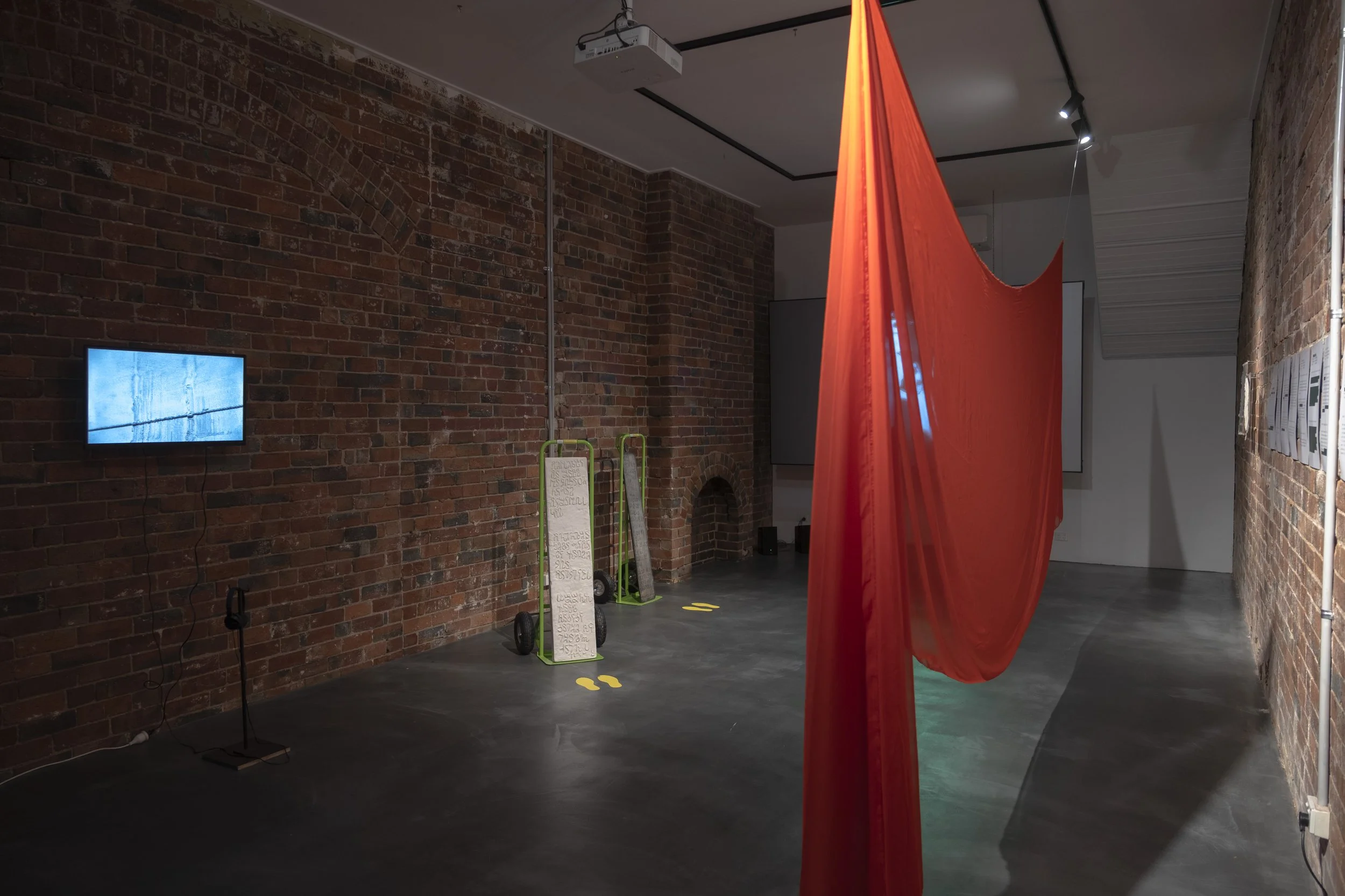 Un-redact Strangers' Stories installation view. Image Credit: Safak Gurboga, 2026