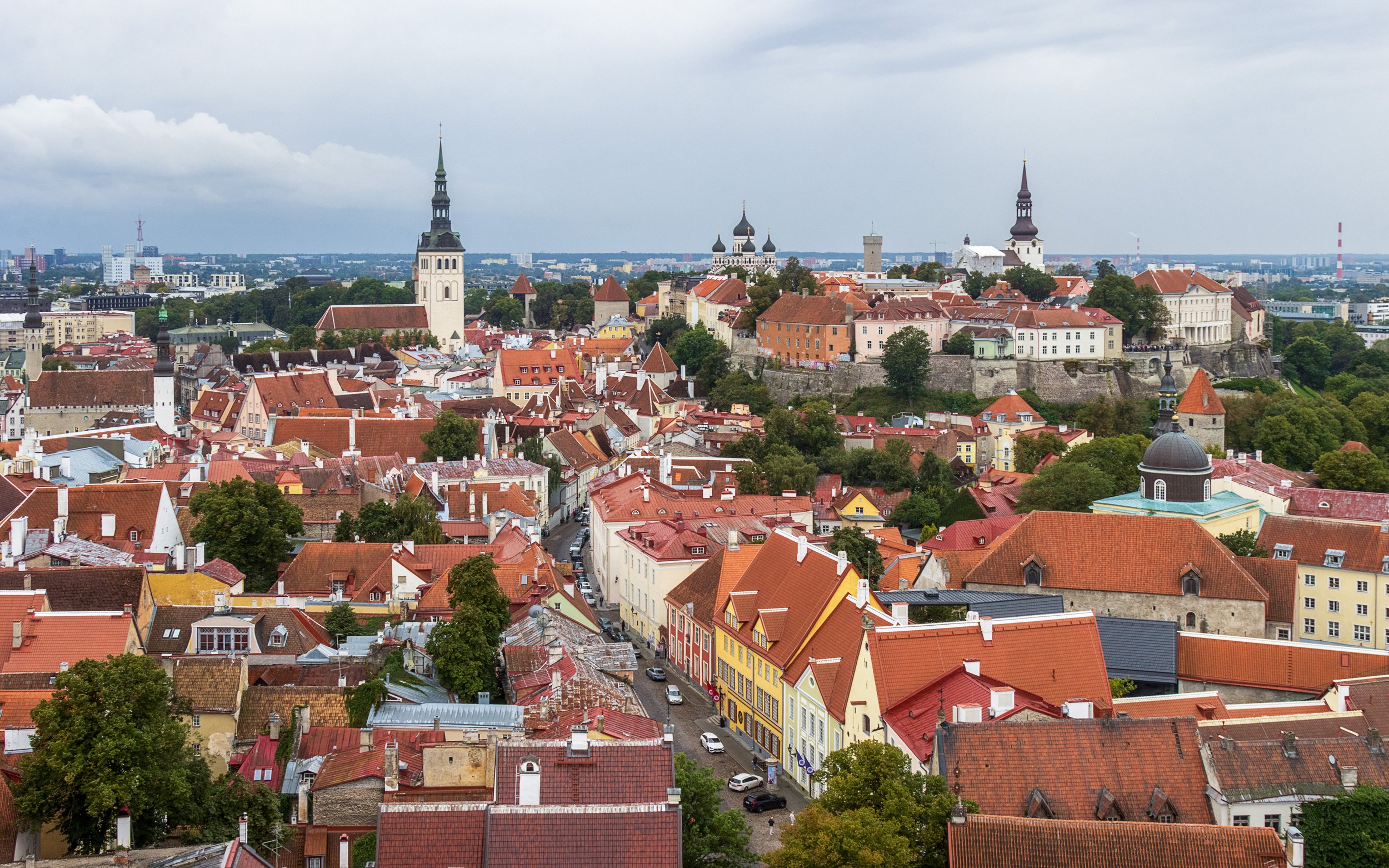 Tallinn Old Town from St Olav's Church