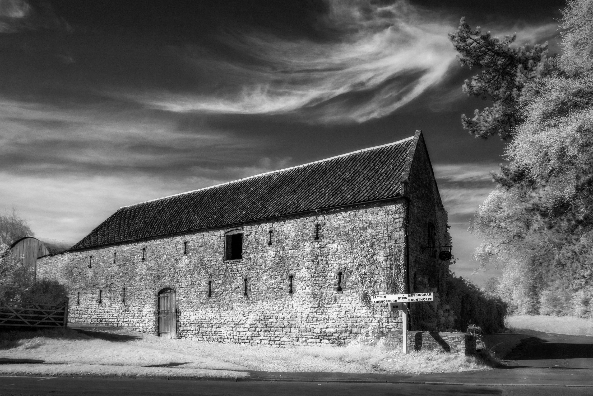 "18th Century Barn - Kirton in Lindsey" B&W