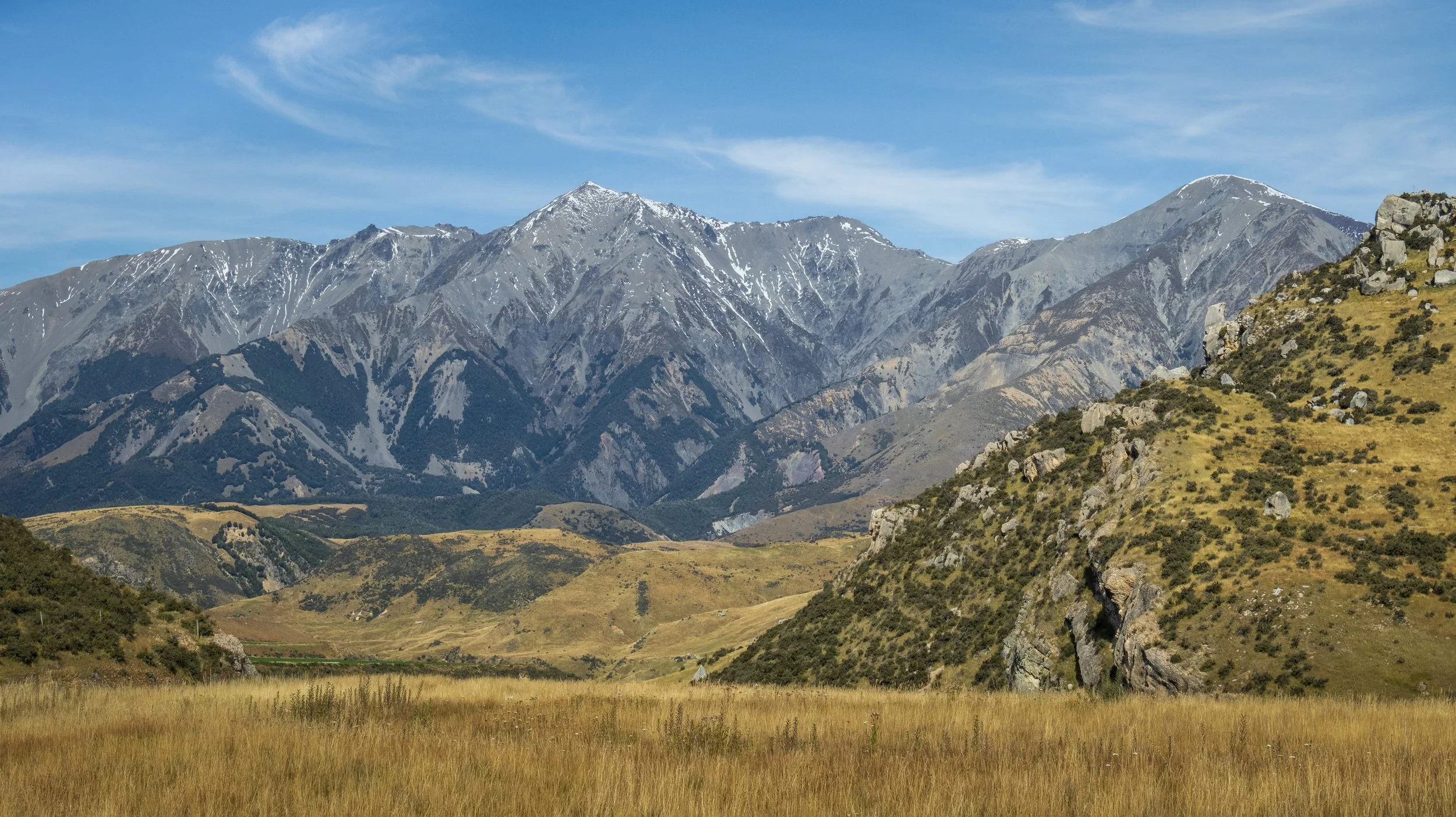 Torlesse Range from Flock Hill Station, New Zealand #2