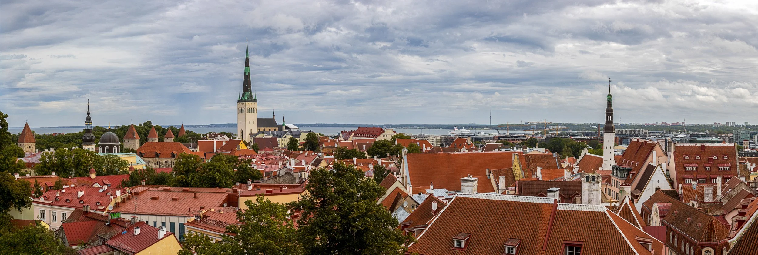 Tallinn Old Town Pano from Kohtuotsa Viewing Platform #2