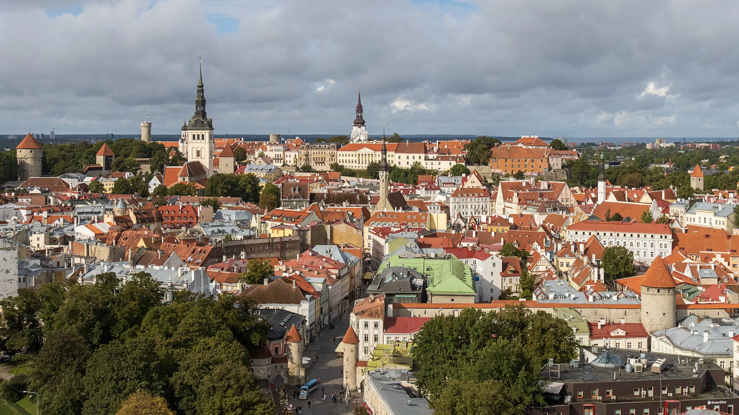 Tallinn Old Town from Hotel Viru