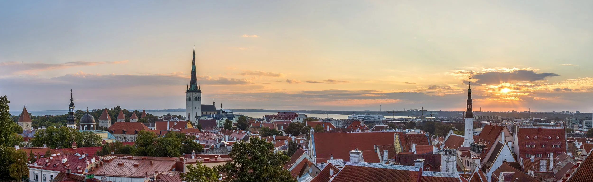 Tallinn Old Town Pano from Kohtuotsa Viewing Platform #1