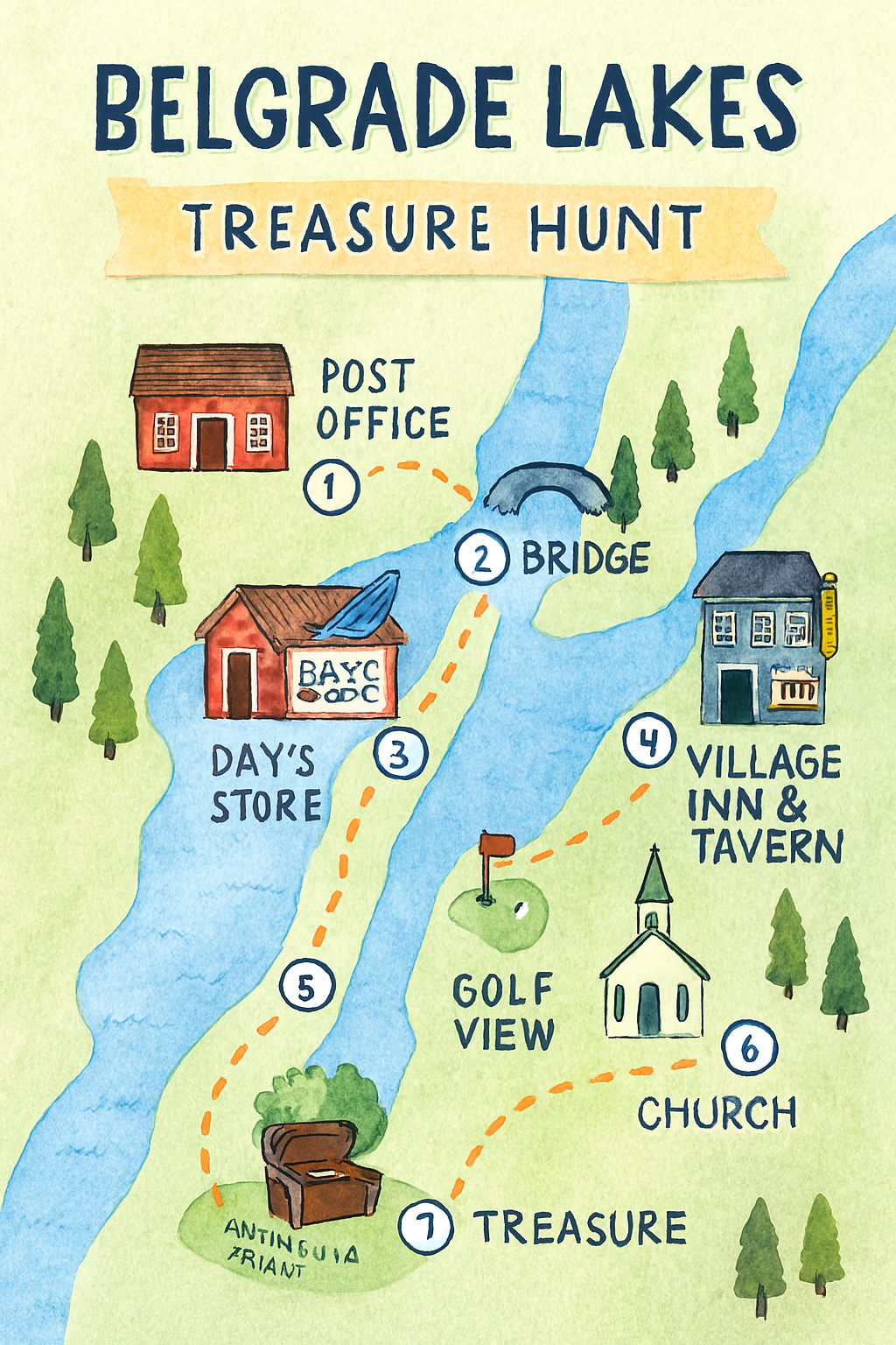 Belgrade Lakes Treasure Hunt