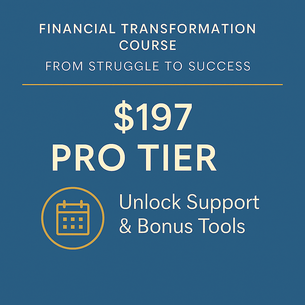 Financial Transformation Course — Pro Edition - TIER 3