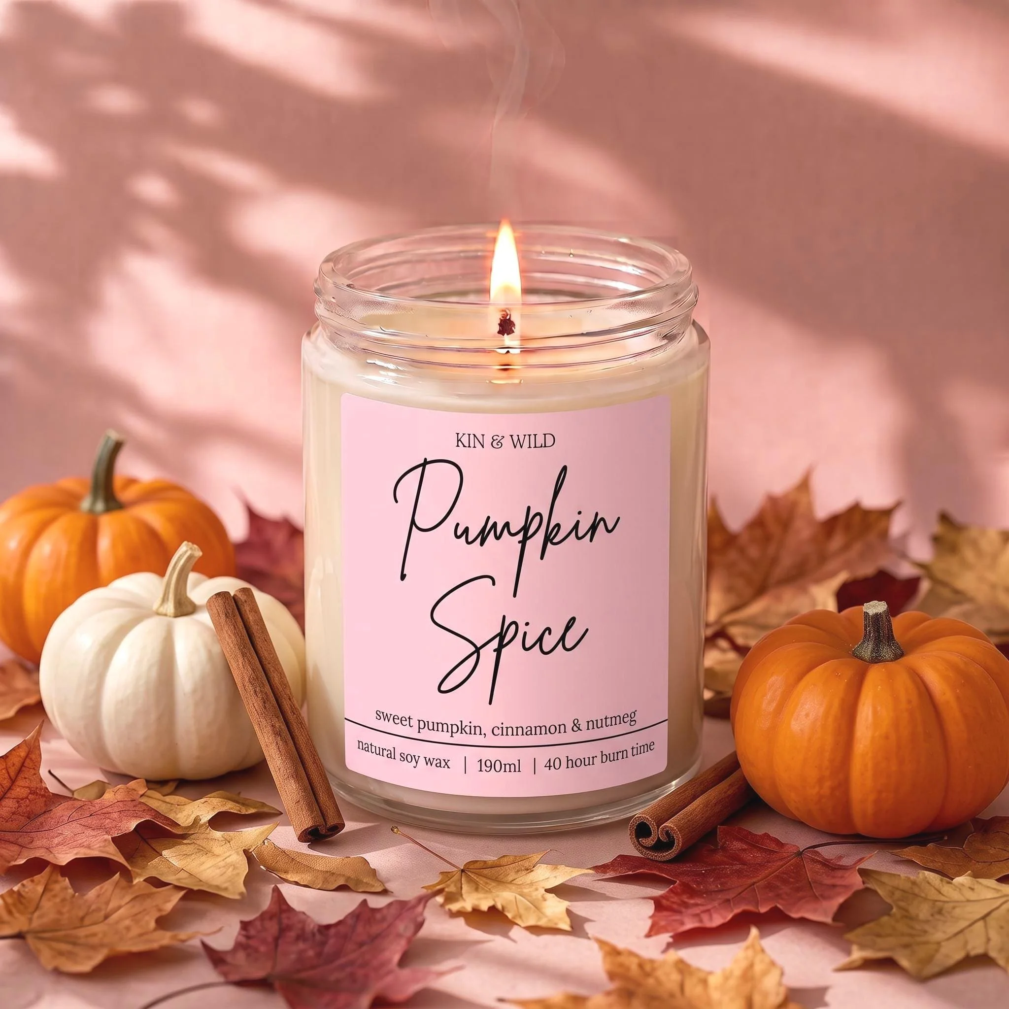 Handmade Pumpkin Spice Candle