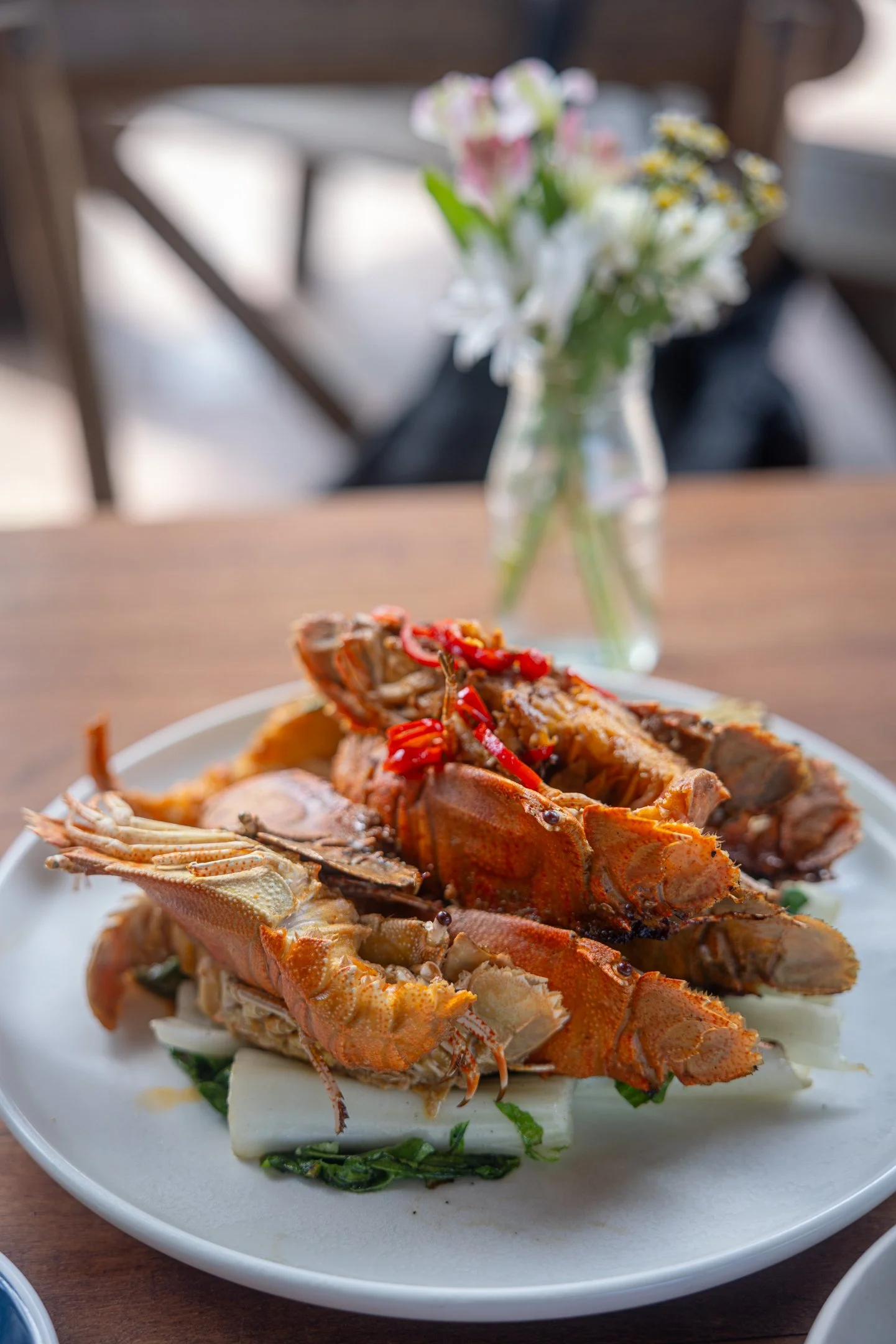 Moreton Bay Bugs from Three Blue Ducks, Byron Bay, Australia (Feb 2024)