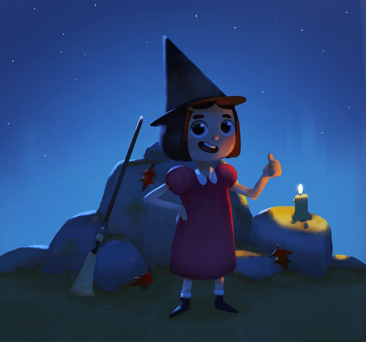 Lighting and color keys study - night
